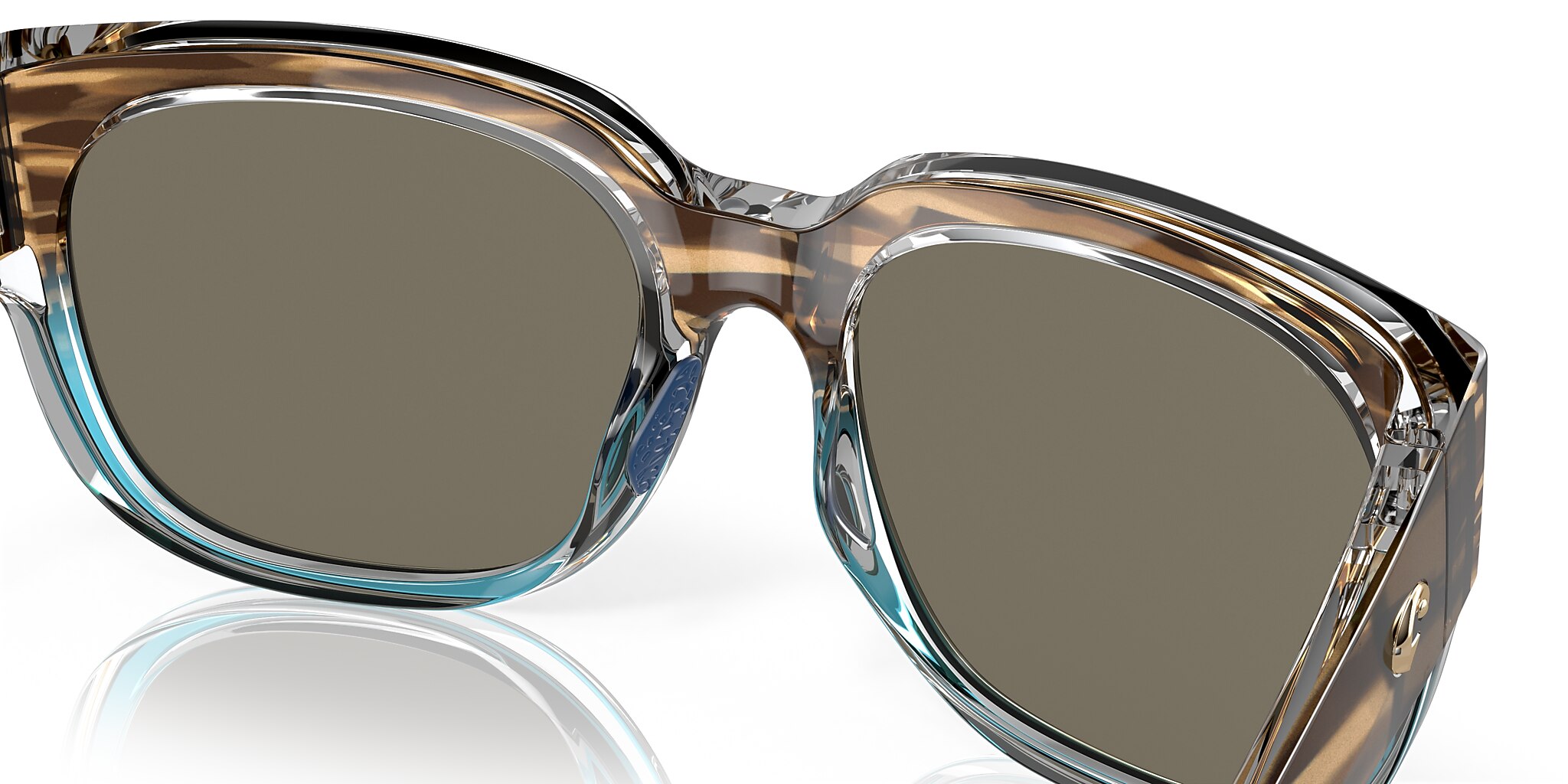 Costa Waterwoman 2 XL (58-18) with Blue Mirror lenses and Shiny