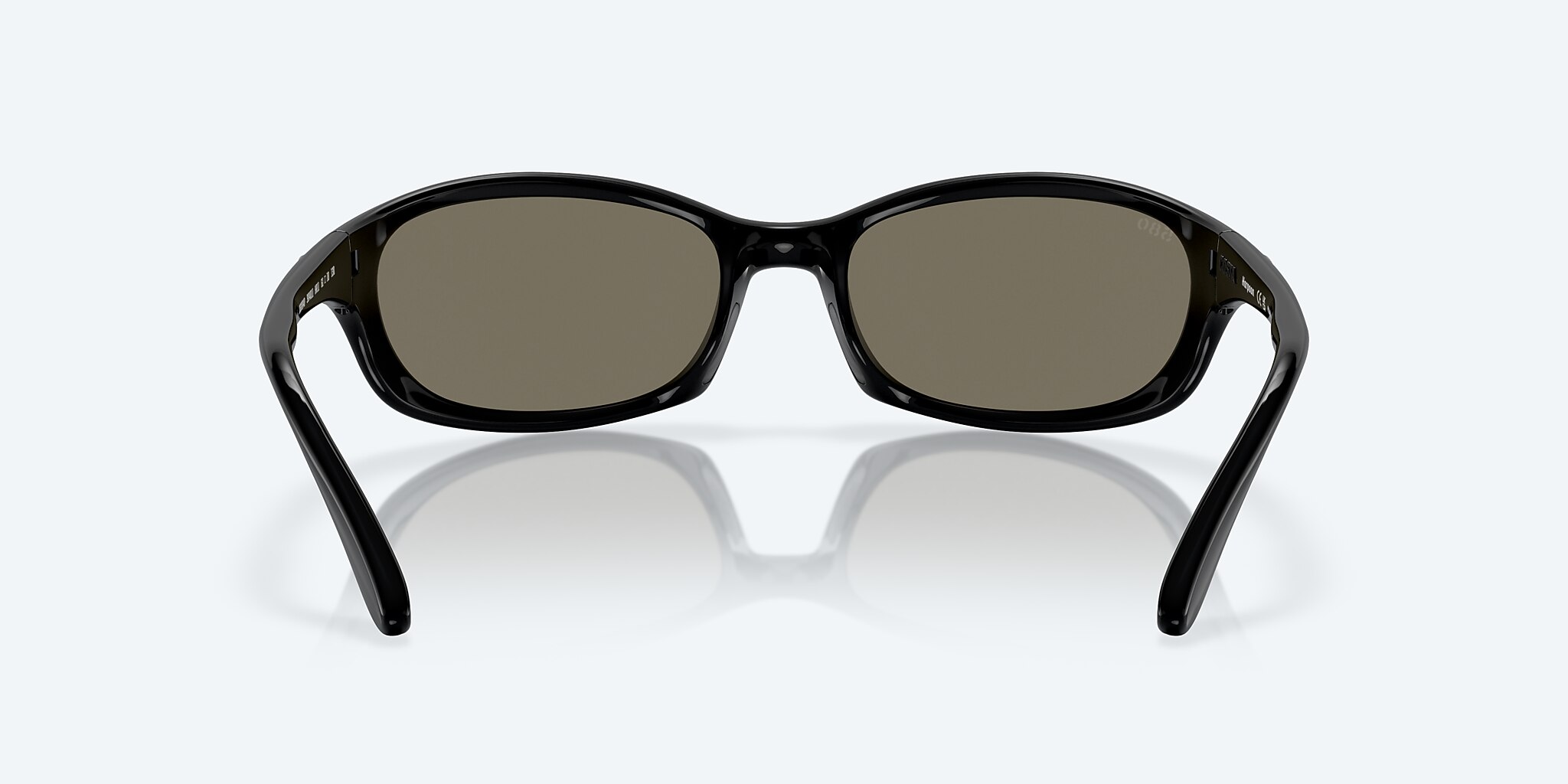 Sunglasses Costa Harpoon S (61-18) with Blue Mirror lens and Shiny Black frame Image 4 of 7