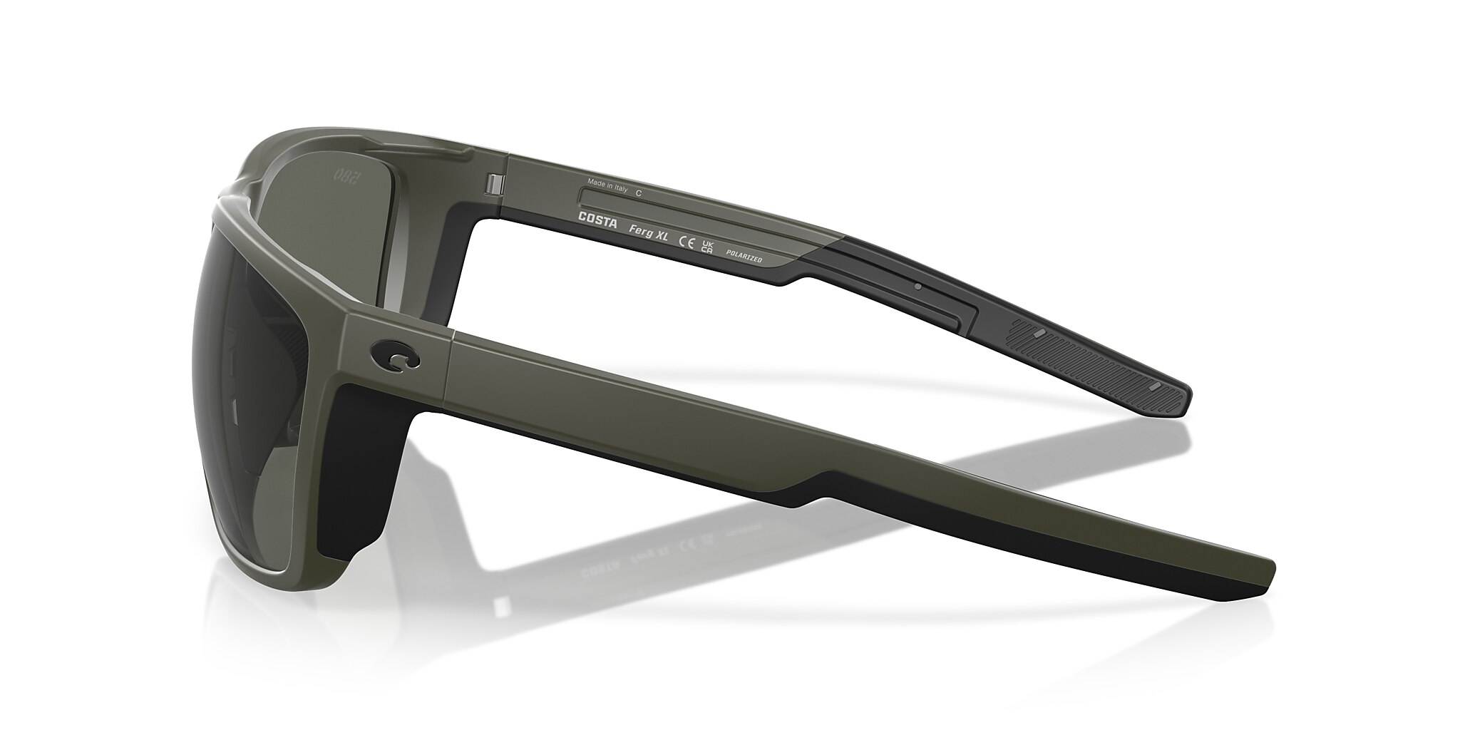 Costa Ferg XL XXL (62-16) with Gray lenses and Matte Olive frame