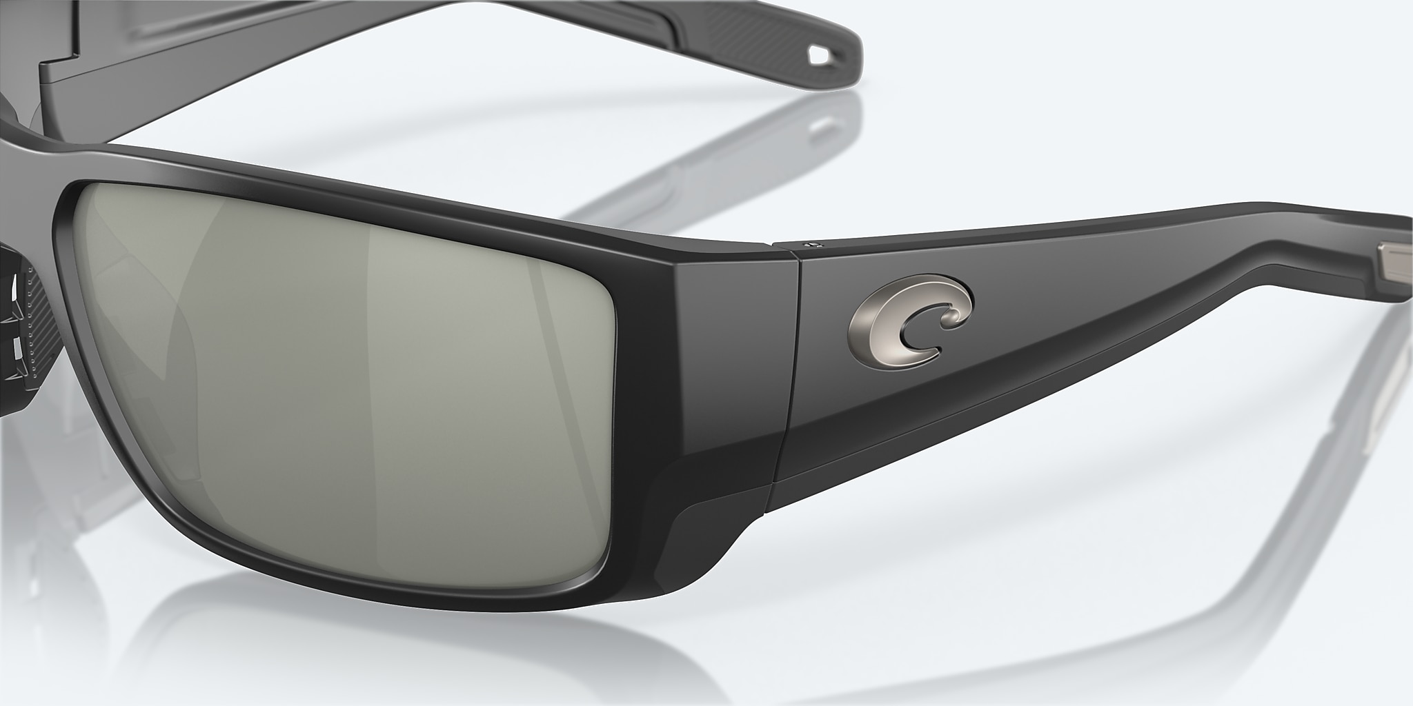 Sunglasses Costa Blackfin PRO L (60-16) with Gray Silver Mirror lens and Matte Black frame Image 7 of 8 Sunglasses Costa Blackfin PRO L (60-16) with Gray Silver Mirror lens and Matte Black frame Image 7 of 8