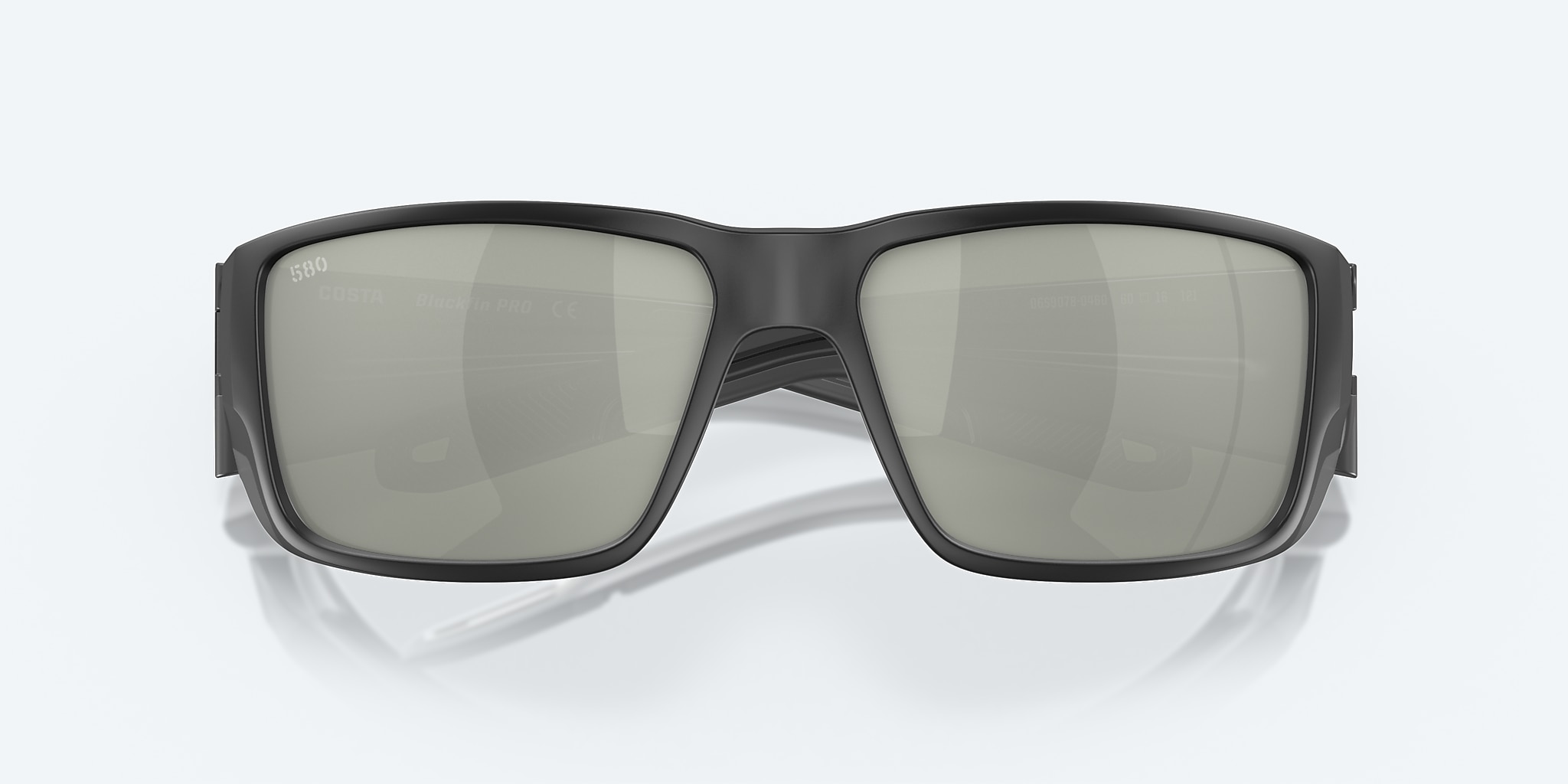 Sunglasses Costa Blackfin PRO L (60-16) with Gray Silver Mirror lens and Matte Black frame Image 6 of 8 Sunglasses Costa Blackfin PRO L (60-16) with Gray Silver Mirror lens and Matte Black frame Image 6 of 8