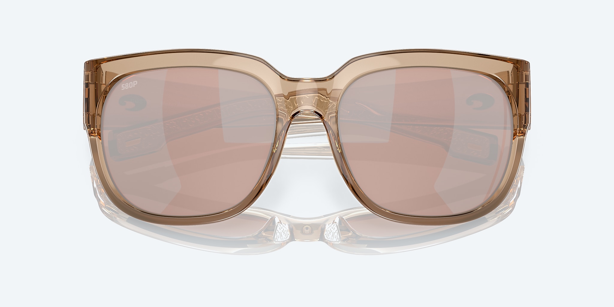 Sunglasses Costa Waterwoman 2 XL (58-18) with Copper Silver Mirror lens and Shiny Blonde Crystal frame Image 5 of 7 Sunglasses Costa Waterwoman 2 XL (58-18) with Copper Silver Mirror lens and Shiny Blonde Crystal frame Image 5 of 7