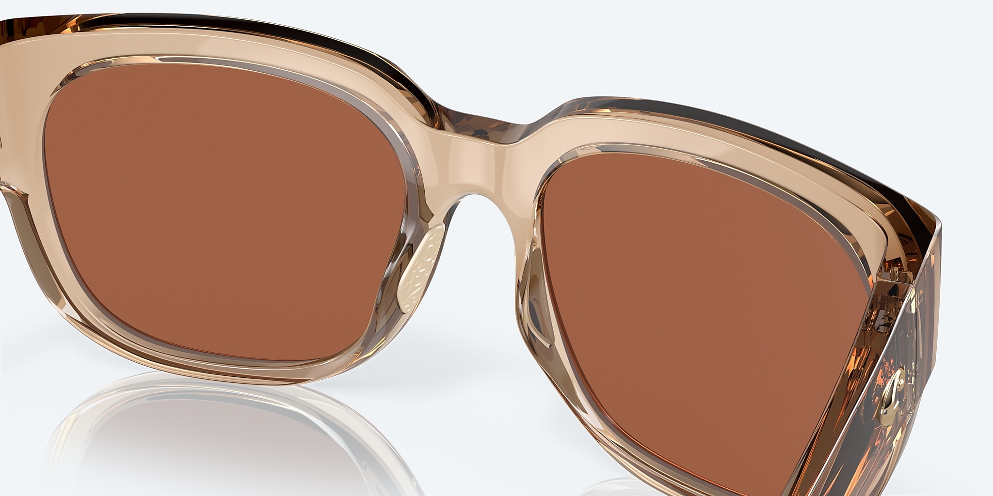 Sunglasses Costa Waterwoman 2 XL (58-18) with Copper Silver Mirror lens and Shiny Blonde Crystal frame Image 7 of 7 Sunglasses Costa Waterwoman 2 XL (58-18) with Copper Silver Mirror lens and Shiny Blonde Crystal frame Image 7 of 7