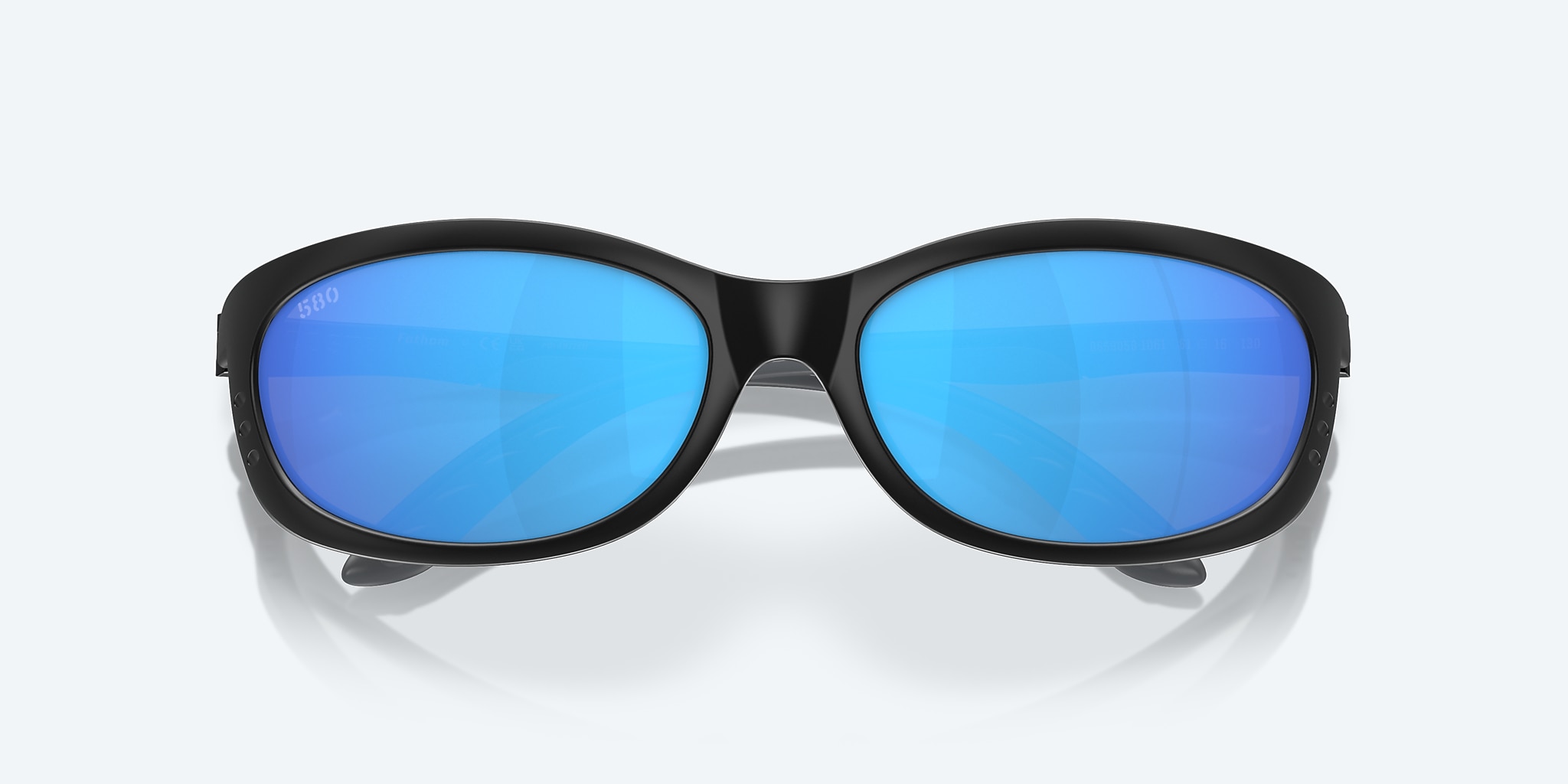 Sunglasses Costa Fathom L (61-16) with Blue Mirror lens and Matte Black frame Image 5 of 7 Sunglasses Costa Fathom L (61-16) with Blue Mirror lens and Matte Black frame Image 5 of 7