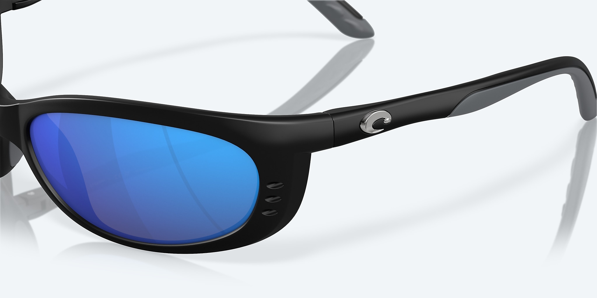 Sunglasses Costa Fathom L (61-16) with Blue Mirror lens and Matte Black frame Image 6 of 7 Sunglasses Costa Fathom L (61-16) with Blue Mirror lens and Matte Black frame Image 6 of 7