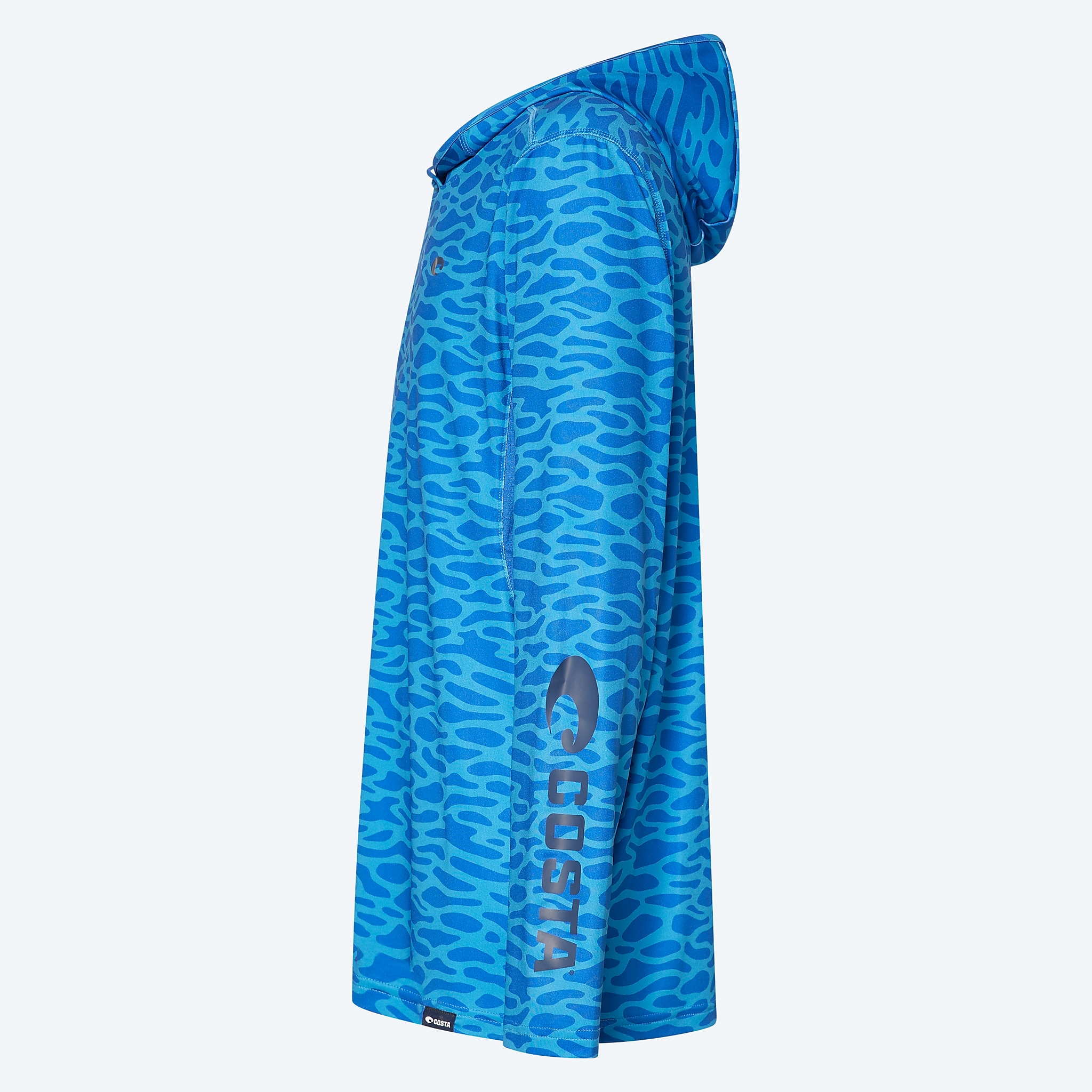 Apparel Water Print Blue Costa Voyager Hoody Image 3 of 4 Apparel Water Print Blue Costa Voyager Hoody Image 3 of 4