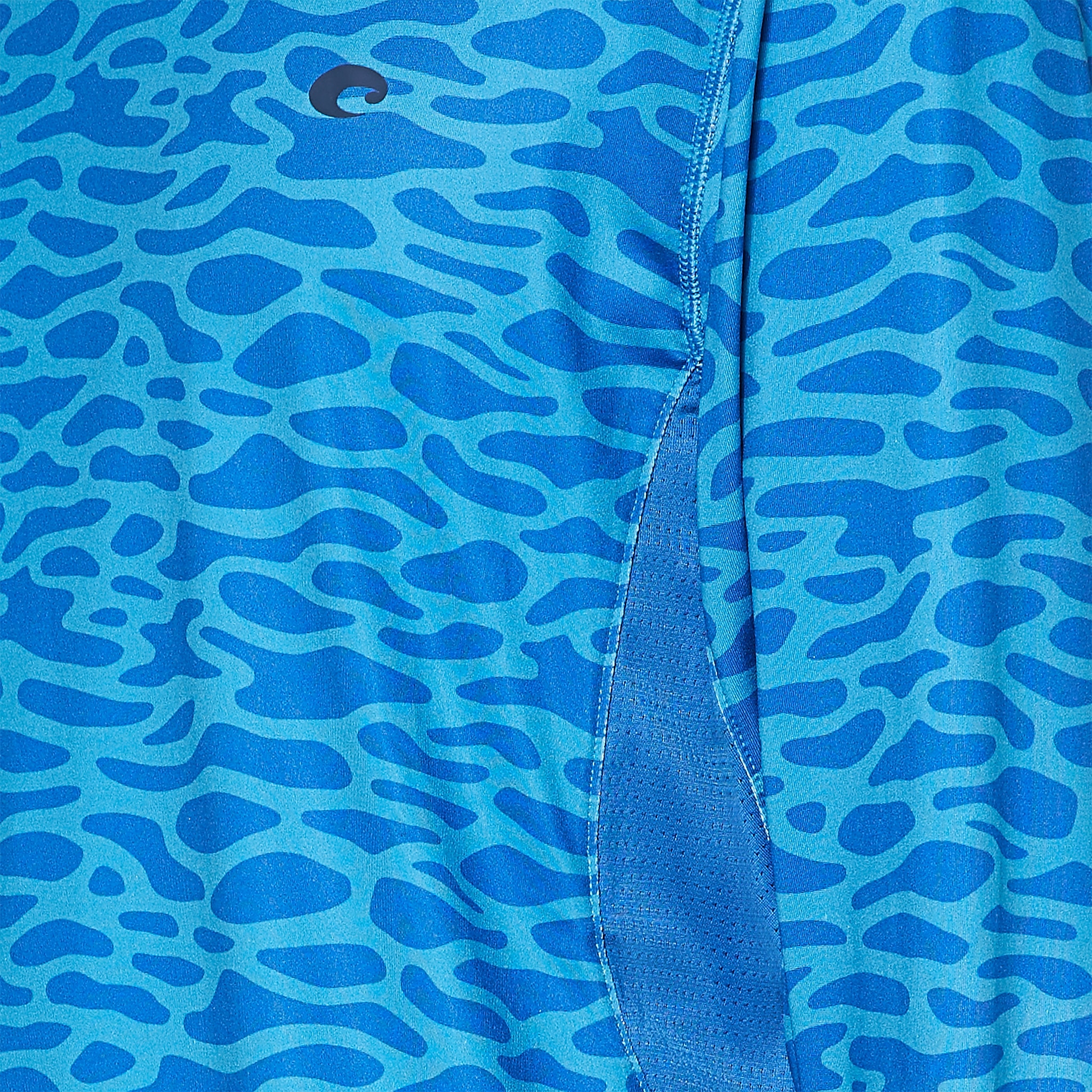 Apparel Water Print Blue Costa Voyager Hoody Image 4 of 4 Apparel Water Print Blue Costa Voyager Hoody Image 4 of 4