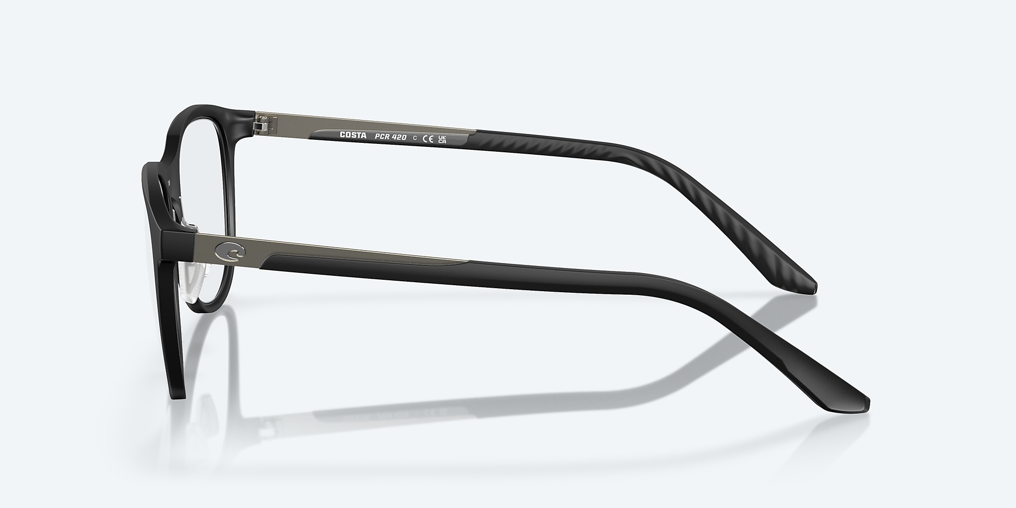 Eyeglasses Costa Pacific Rise 420 M (50-19) with DEMO LENS lens and Matte Black frame Image 3 of 7 Eyeglasses Costa Pacific Rise 420 M (50-19) with DEMO LENS lens and Matte Black frame Image 3 of 7
