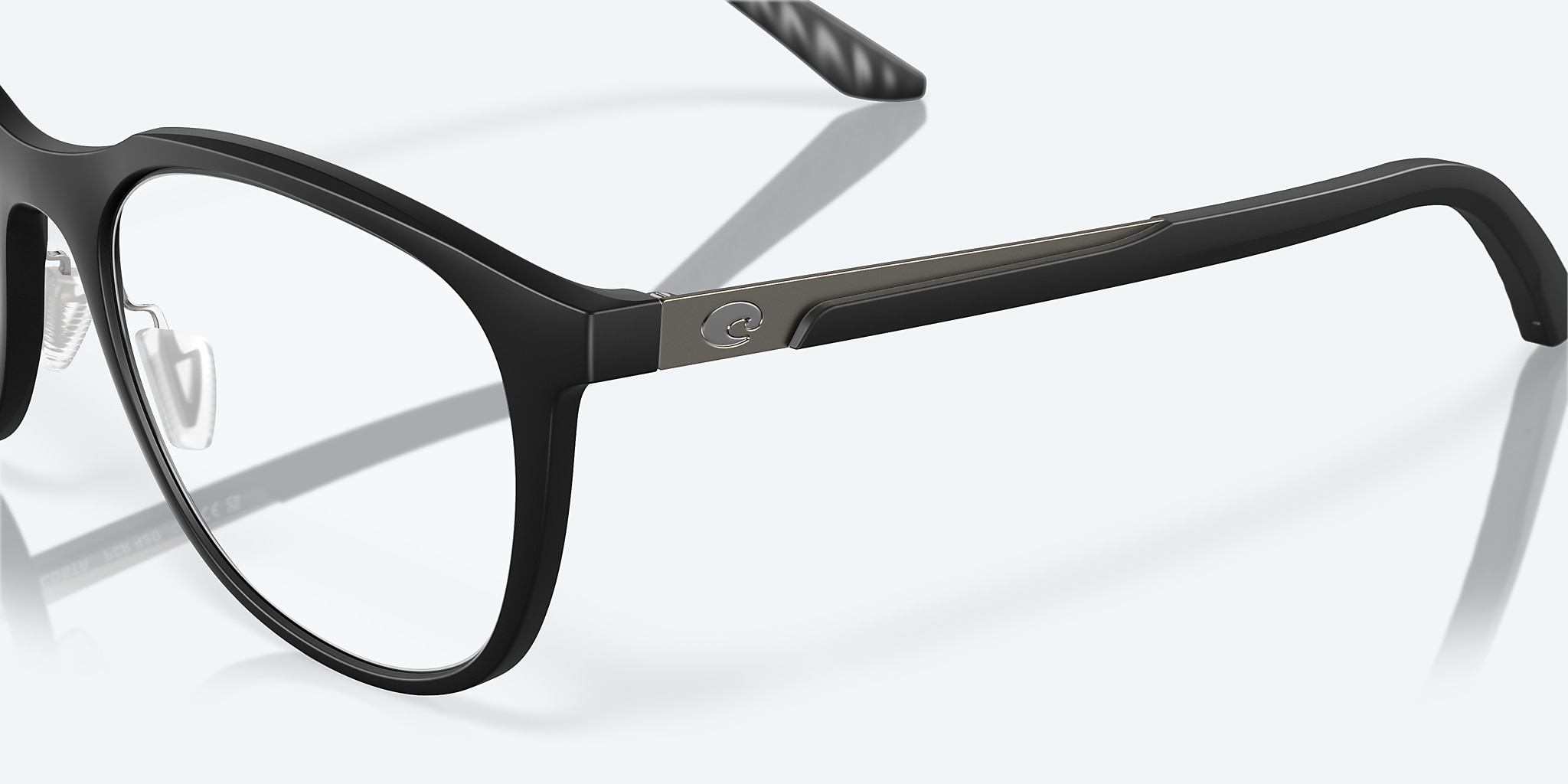 Eyeglasses Costa Pacific Rise 420 M (50-19) with DEMO LENS lens and Matte Black frame Image 6 of 7 Eyeglasses Costa Pacific Rise 420 M (50-19) with DEMO LENS lens and Matte Black frame Image 6 of 7