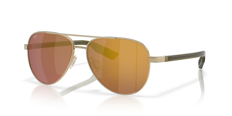 【美品】　EKOI PREMIUM 80 LTD レーザーゴールド　サングラス Costa Peli L (57-14) with Gold Mirror lenses and Brushed Gold