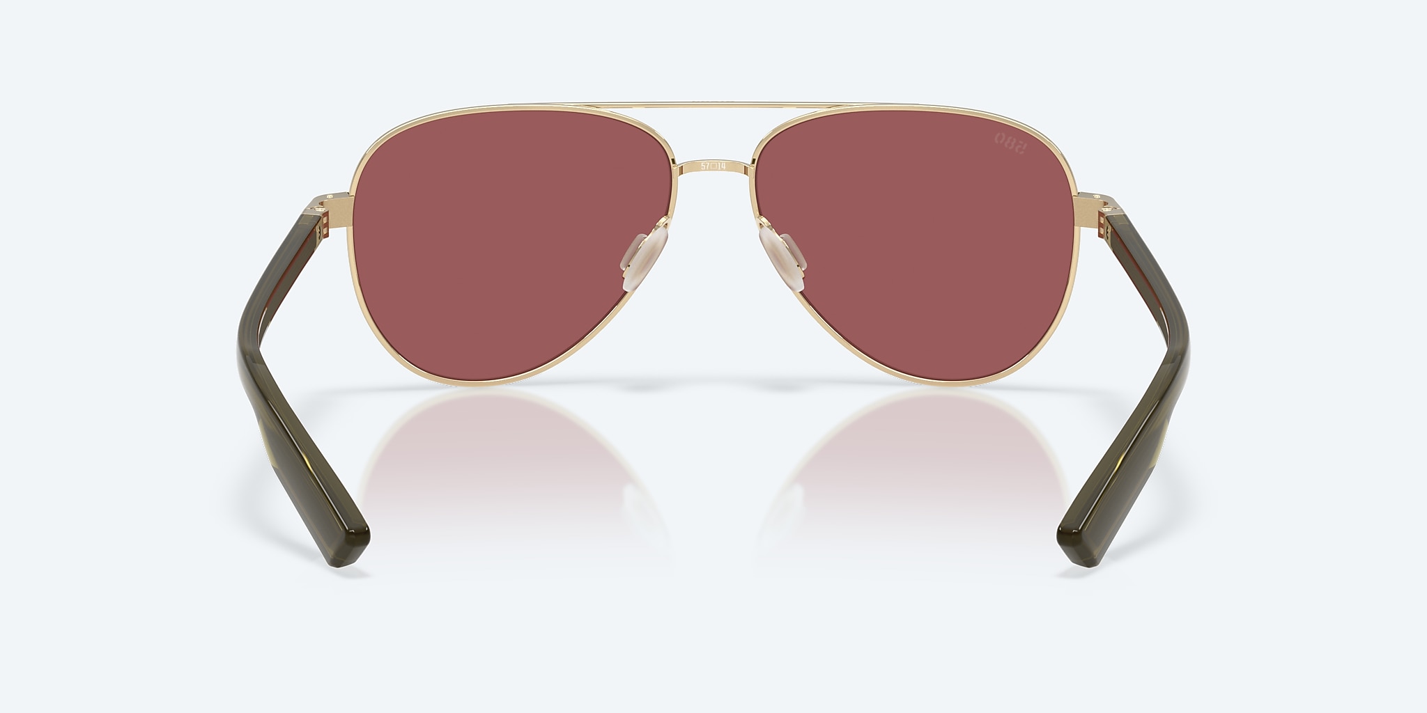 Sunglasses Costa Peli L (57-14) with Gold Mirror lens and Brushed Gold frame Image 4 of 7 Sunglasses Costa Peli L (57-14) with Gold Mirror lens and Brushed Gold frame Image 4 of 7