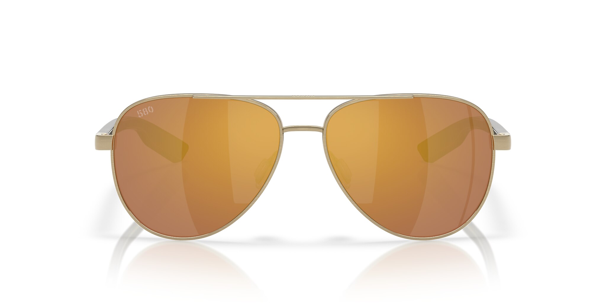 Costa Peli L (57-14) with Gold Mirror lenses and Brushed Gold