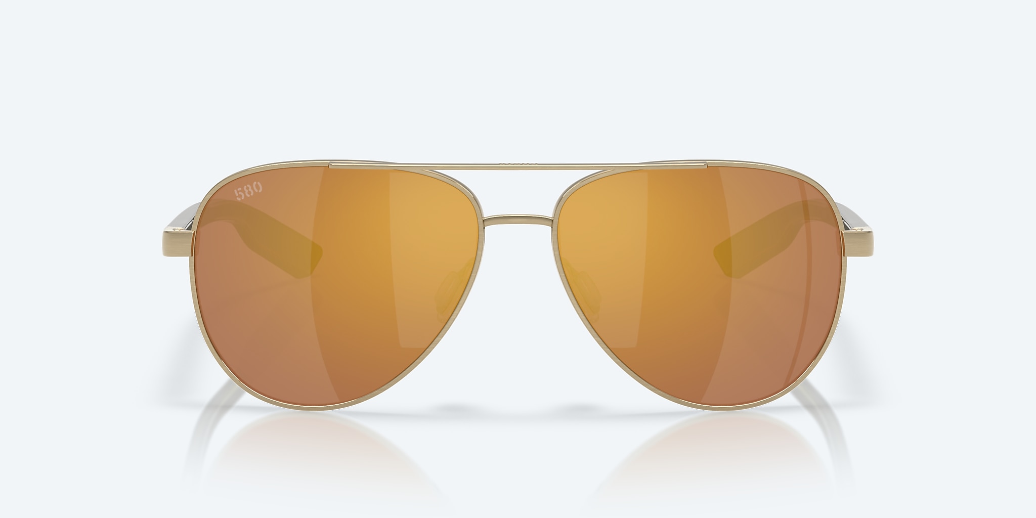 Sunglasses Costa Peli L (57-14) with Gold Mirror lens and Brushed Gold frame Image 2 of 7 Sunglasses Costa Peli L (57-14) with Gold Mirror lens and Brushed Gold frame Image 2 of 7