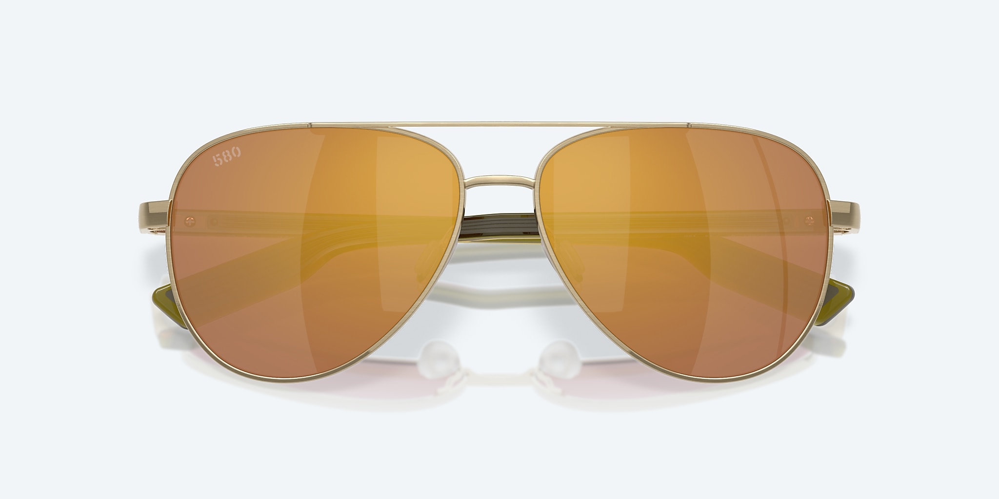 Sunglasses Costa Peli L (57-14) with Gold Mirror lens and Brushed Gold frame Image 5 of 7 Sunglasses Costa Peli L (57-14) with Gold Mirror lens and Brushed Gold frame Image 5 of 7