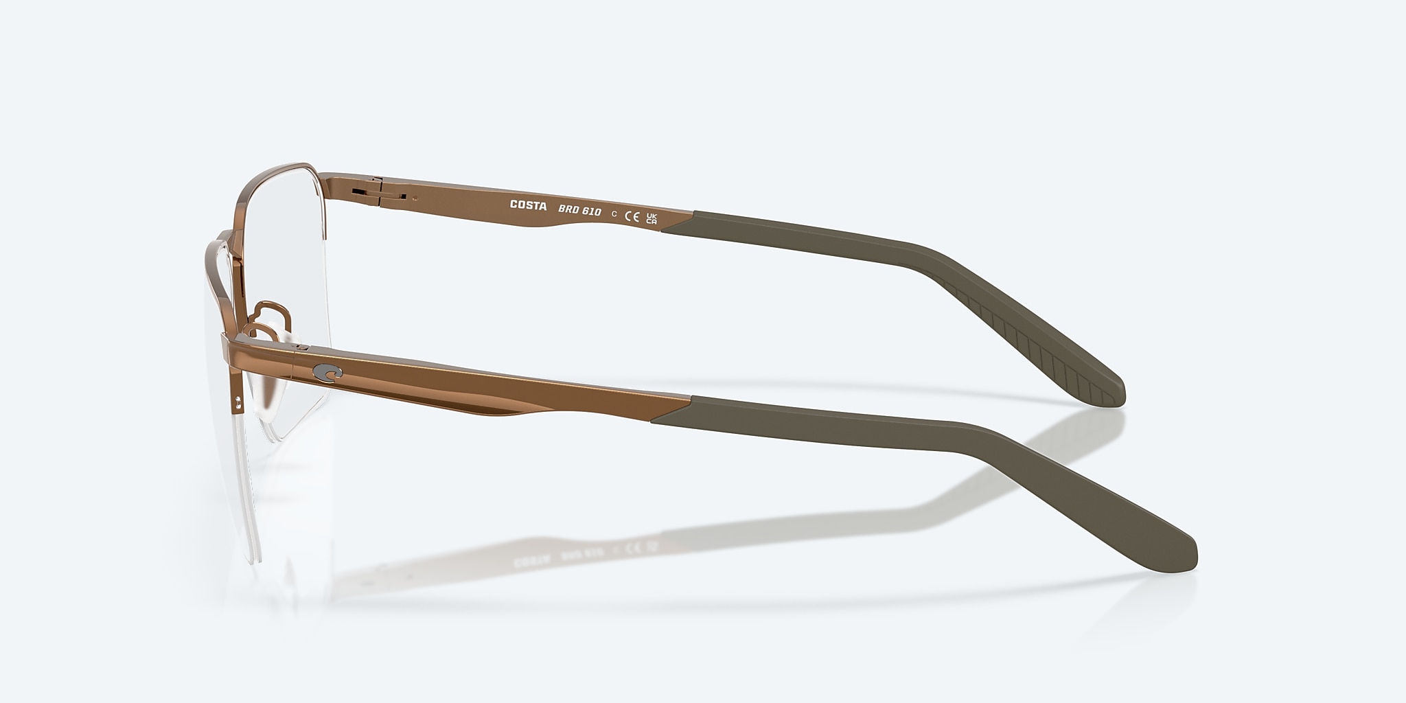Eyeglasses Costa Bimini Road 610 M (55-16) with DEMO LENS lens and Rustic Bronze frame Image 3 of 7 Eyeglasses Costa Bimini Road 610 M (55-16) with DEMO LENS lens and Rustic Bronze frame Image 3 of 7