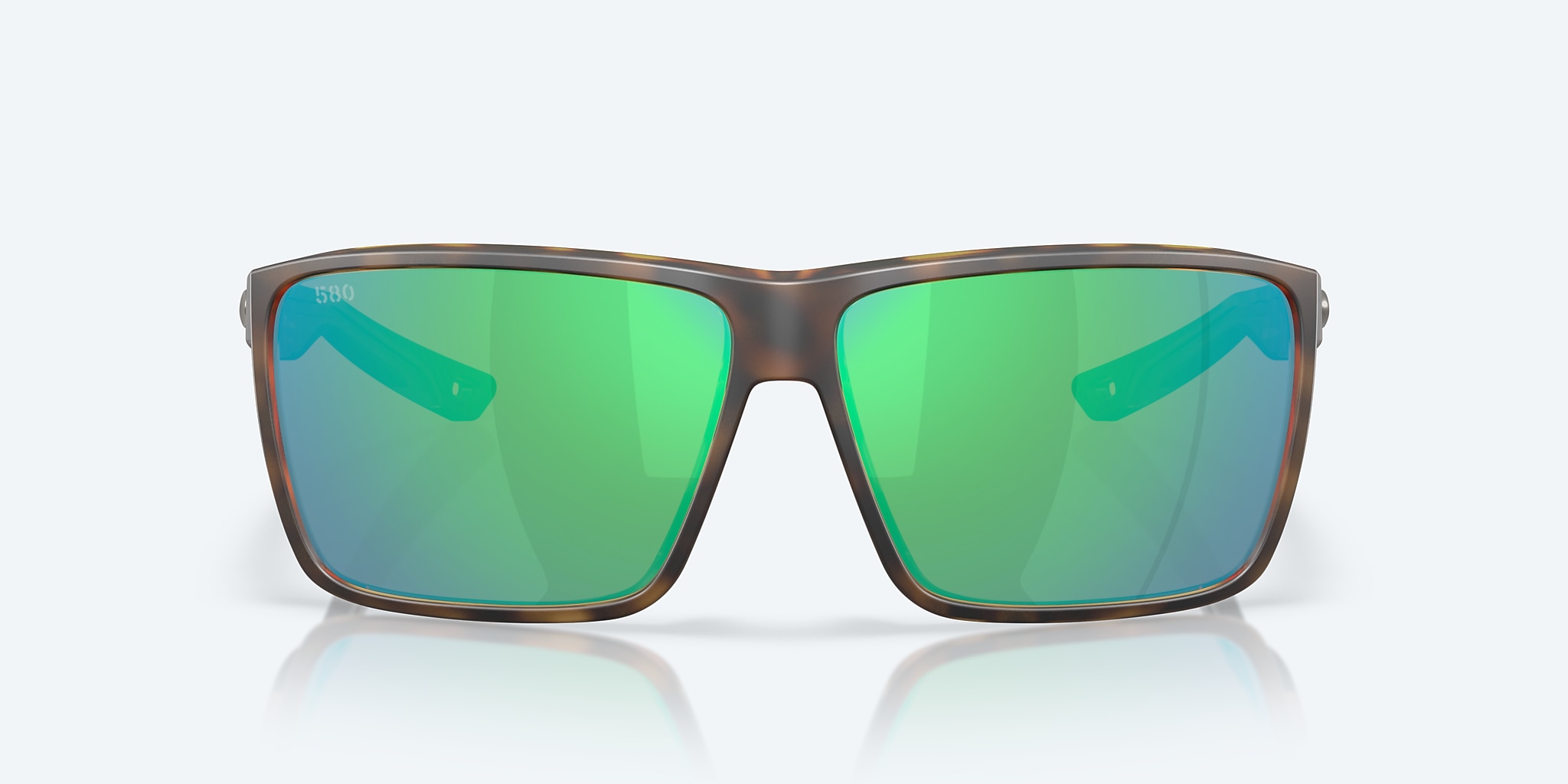 Lunettes de soleil Costa Rincon II XL (64-11) avec Effet miroir Vert verre et Écaille de tortue mate monture Image 2 de 8 Lunettes de soleil Costa Rincon II XL (64-11) avec Effet miroir Vert verre et Écaille de tortue mate monture Image 2 de 8