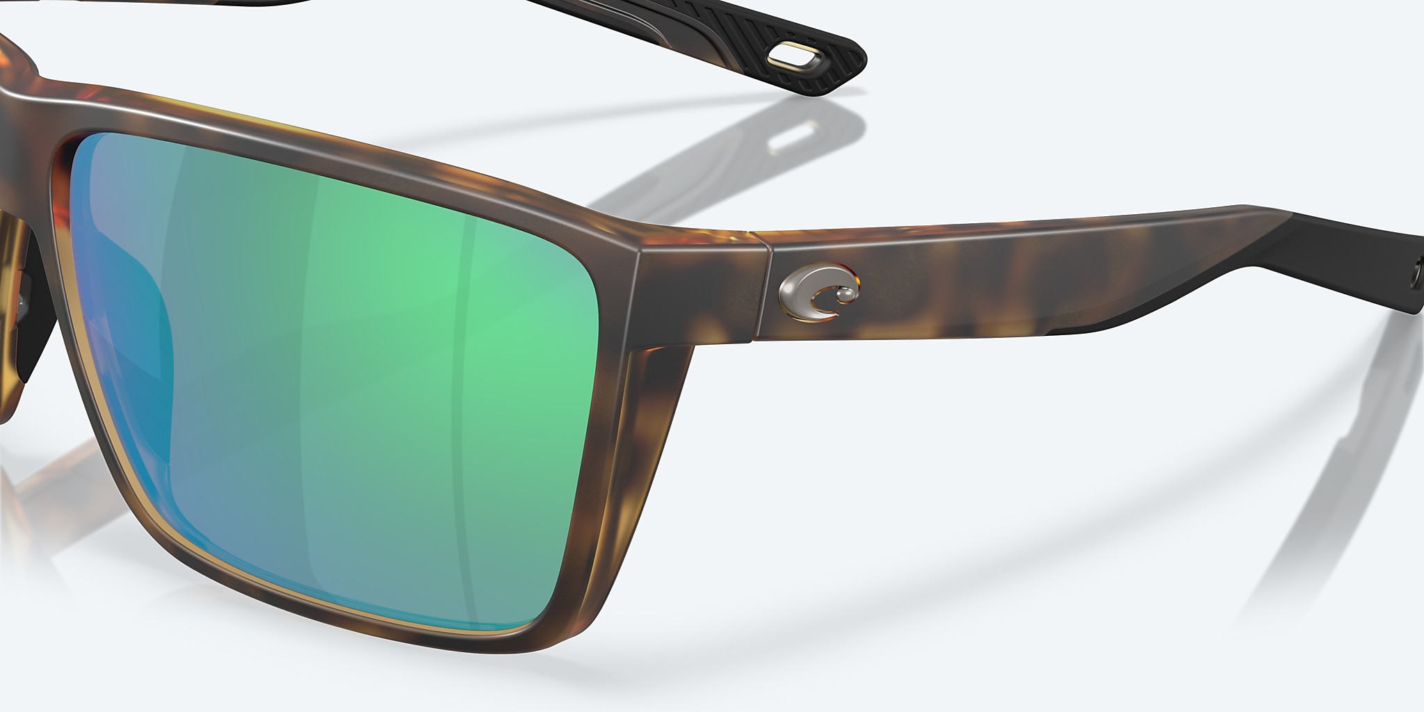 Lunettes de soleil Costa Rincon II XL (64-11) avec Effet miroir Vert verre et Écaille de tortue mate monture Image 6 de 8 Lunettes de soleil Costa Rincon II XL (64-11) avec Effet miroir Vert verre et Écaille de tortue mate monture Image 6 de 8