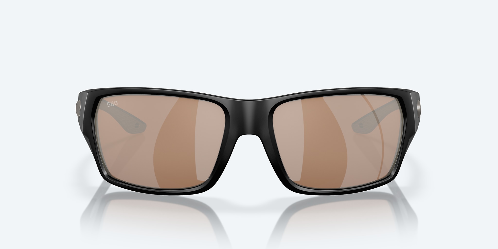 Sunglasses Costa Tailfin M (60-17) with Copper Silver Mirror lens and Matte Black frame Image 2 of 7 Sunglasses Costa Tailfin M (60-17) with Copper Silver Mirror lens and Matte Black frame Image 2 of 7