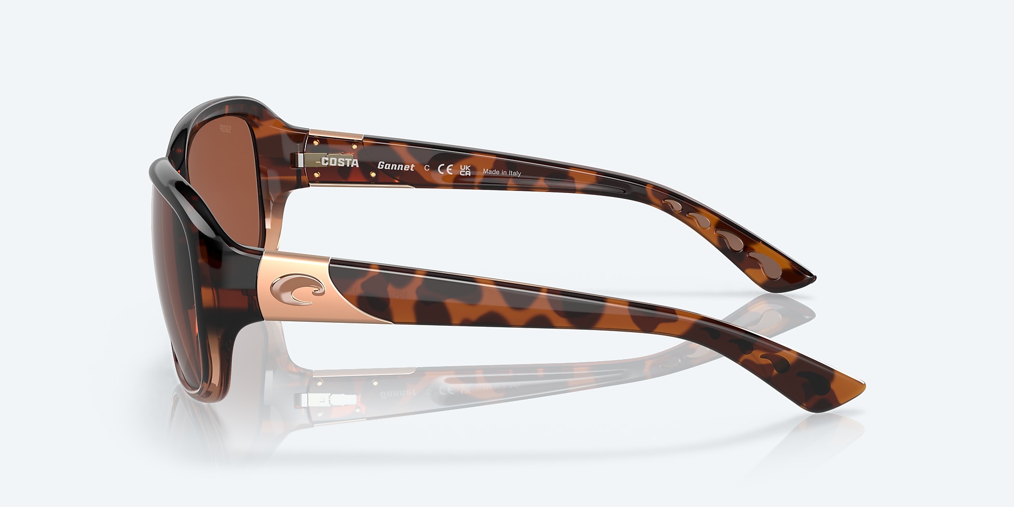 Sunglasses Costa Gannet M (58-17) with Copper lens and Shiny Tortoise Fade frame Image 3 of 7 Sunglasses Costa Gannet M (58-17) with Copper lens and Shiny Tortoise Fade frame Image 3 of 7