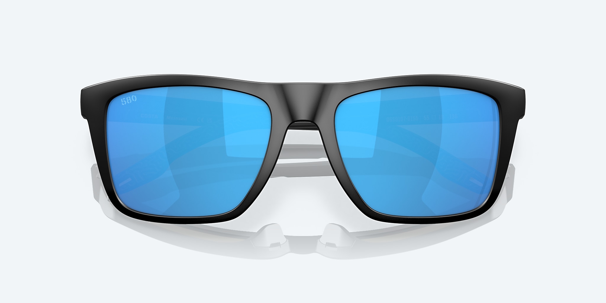Sunglasses Costa Mainsail L (55-18) with Blue Mirror lens and Matte Black frame Image 5 of 7 Sunglasses Costa Mainsail L (55-18) with Blue Mirror lens and Matte Black frame Image 5 of 7