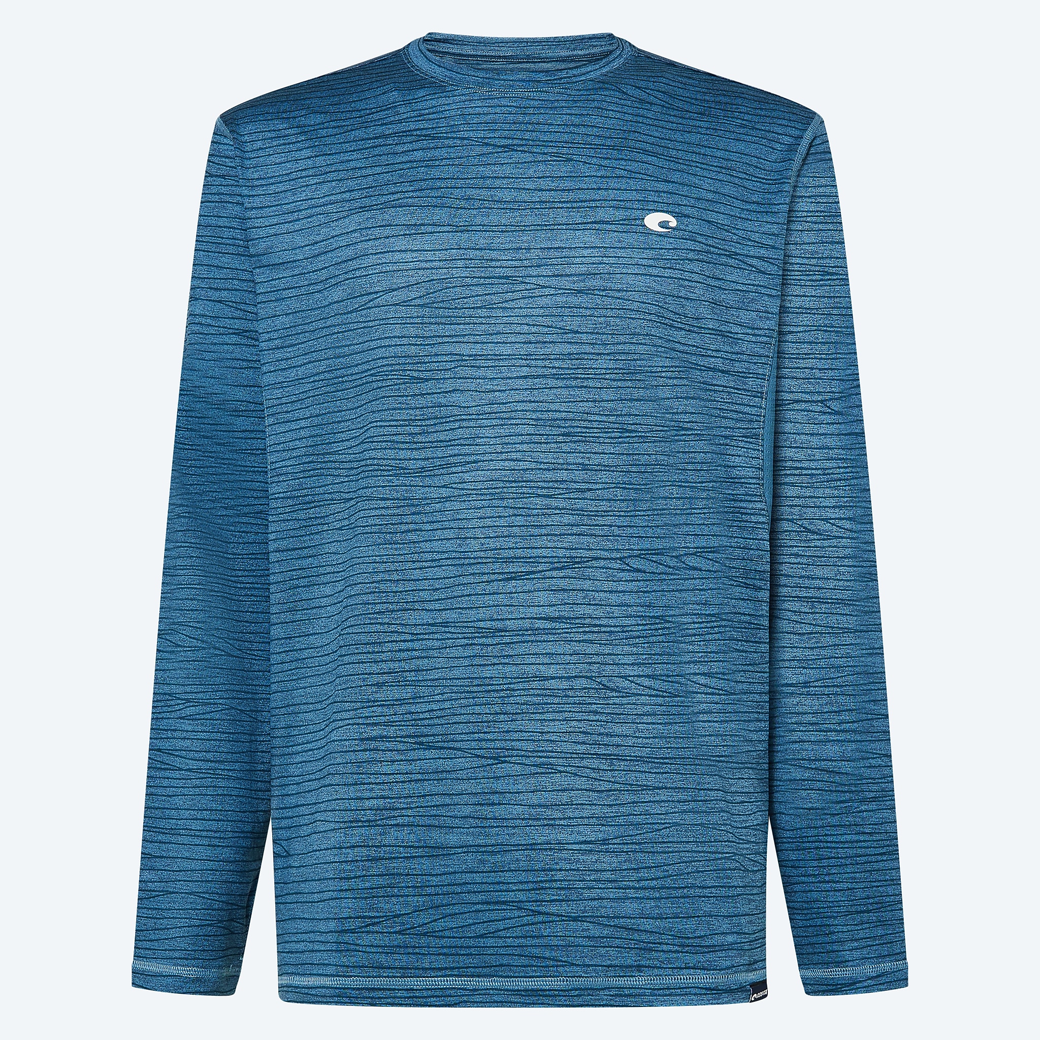 Apparel Tide Print Blue Costa LS Voyager Performance Shirt Image 1 of 3 Apparel Tide Print Blue Costa LS Voyager Performance Shirt Image 1 of 3