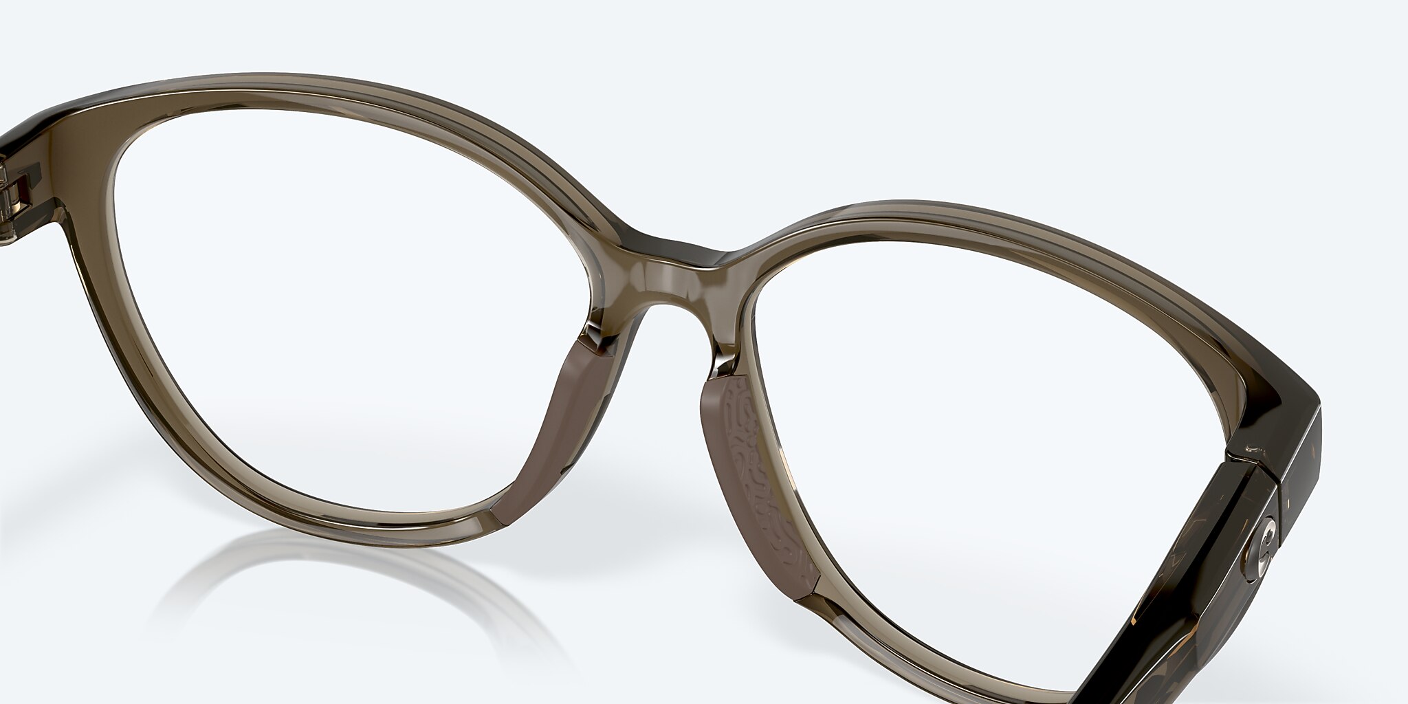 Eyeglasses Costa Ocean Ridge 830 L (55-15) with Demo Lens lens and Taupe Crystal frame Image 7 of 7 Eyeglasses Costa Ocean Ridge 830 L (55-15) with Demo Lens lens and Taupe Crystal frame Image 7 of 7
