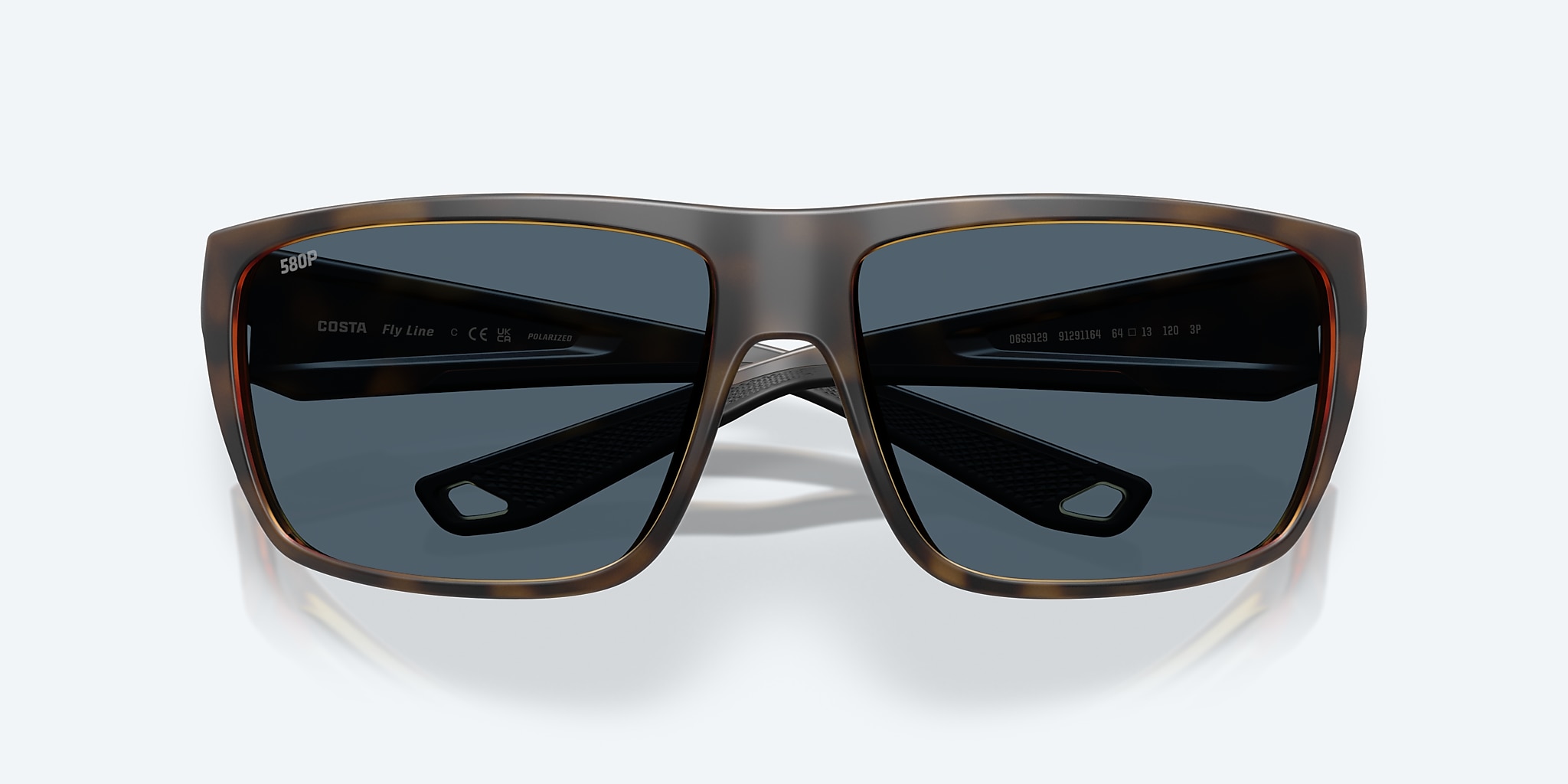 Sunglasses Costa Fly Line L (64-13) with Gray lens and Matte Tortoise frame Image 5 of 7 Sunglasses Costa Fly Line L (64-13) with Gray lens and Matte Tortoise frame Image 5 of 7