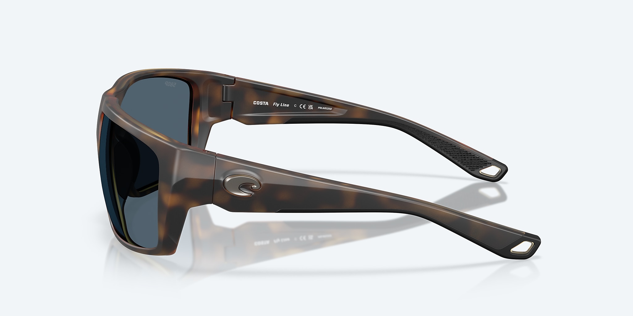 Sunglasses Costa Fly Line L (64-13) with Gray lens and Matte Tortoise frame Image 3 of 7 Sunglasses Costa Fly Line L (64-13) with Gray lens and Matte Tortoise frame Image 3 of 7