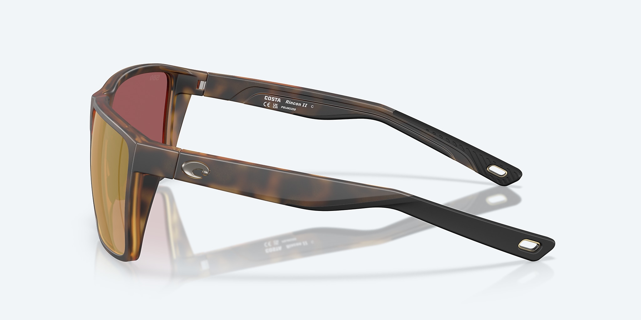 Sunglasses Costa Rincon II XL (64-11) with Gold Mirror lens and Matte Tortoise frame Image 3 of 8 Sunglasses Costa Rincon II XL (64-11) with Gold Mirror lens and Matte Tortoise frame Image 3 of 8