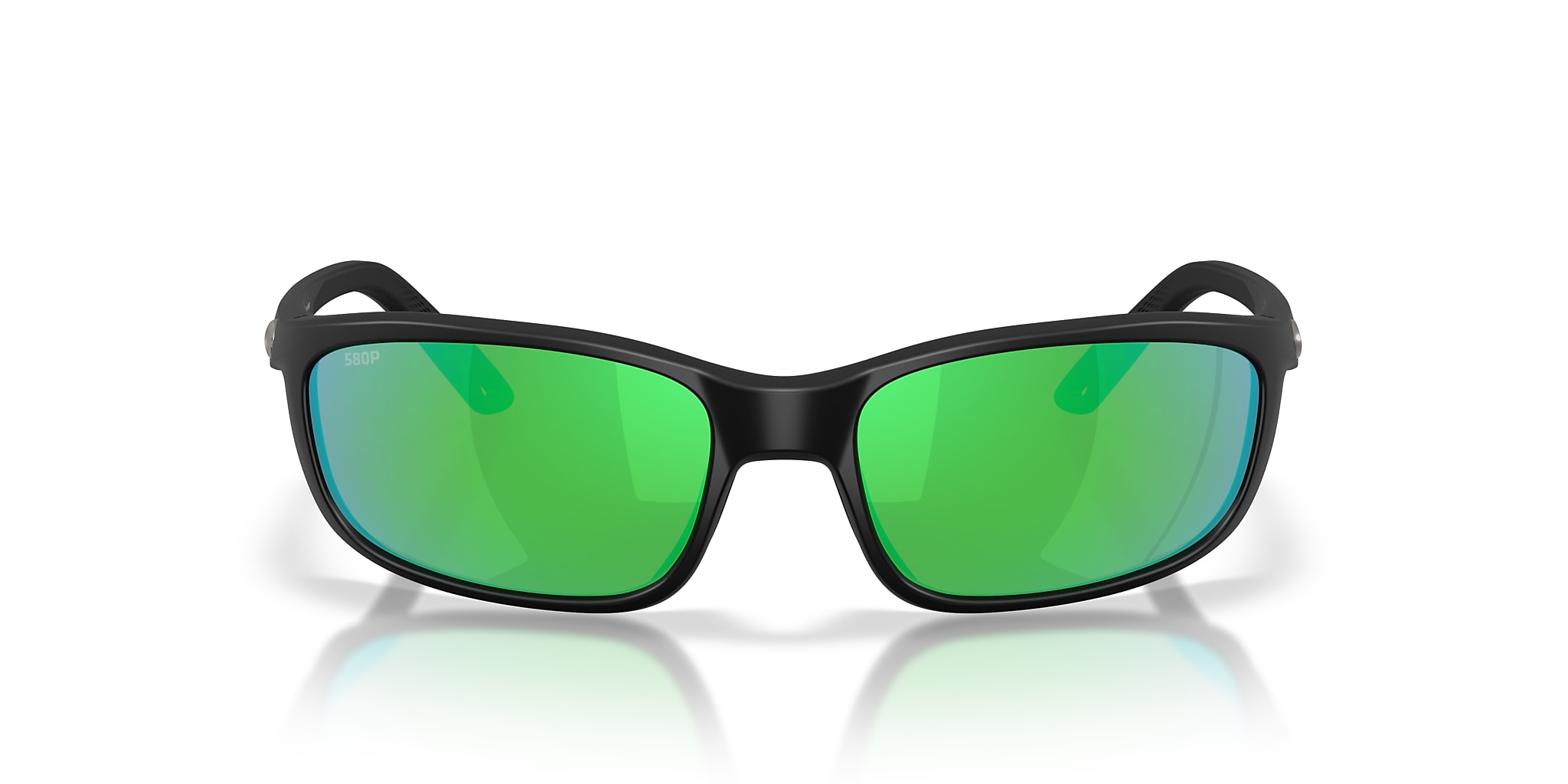 Costa Brine II M (59-17) with Green Mirror lenses and Matte Black
