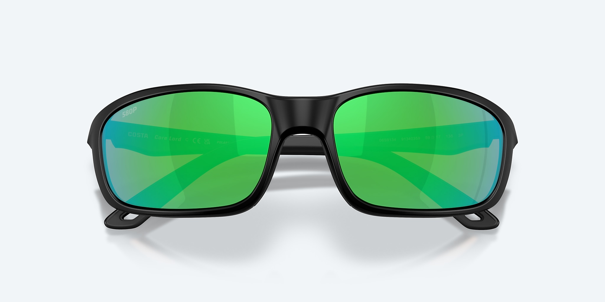 Lunettes de soleil Costa Brine II M (59-17) avec Effet miroir Vert verre et Noir mat monture Image 5 de 8 Lunettes de soleil Costa Brine II M (59-17) avec Effet miroir Vert verre et Noir mat monture Image 5 de 8