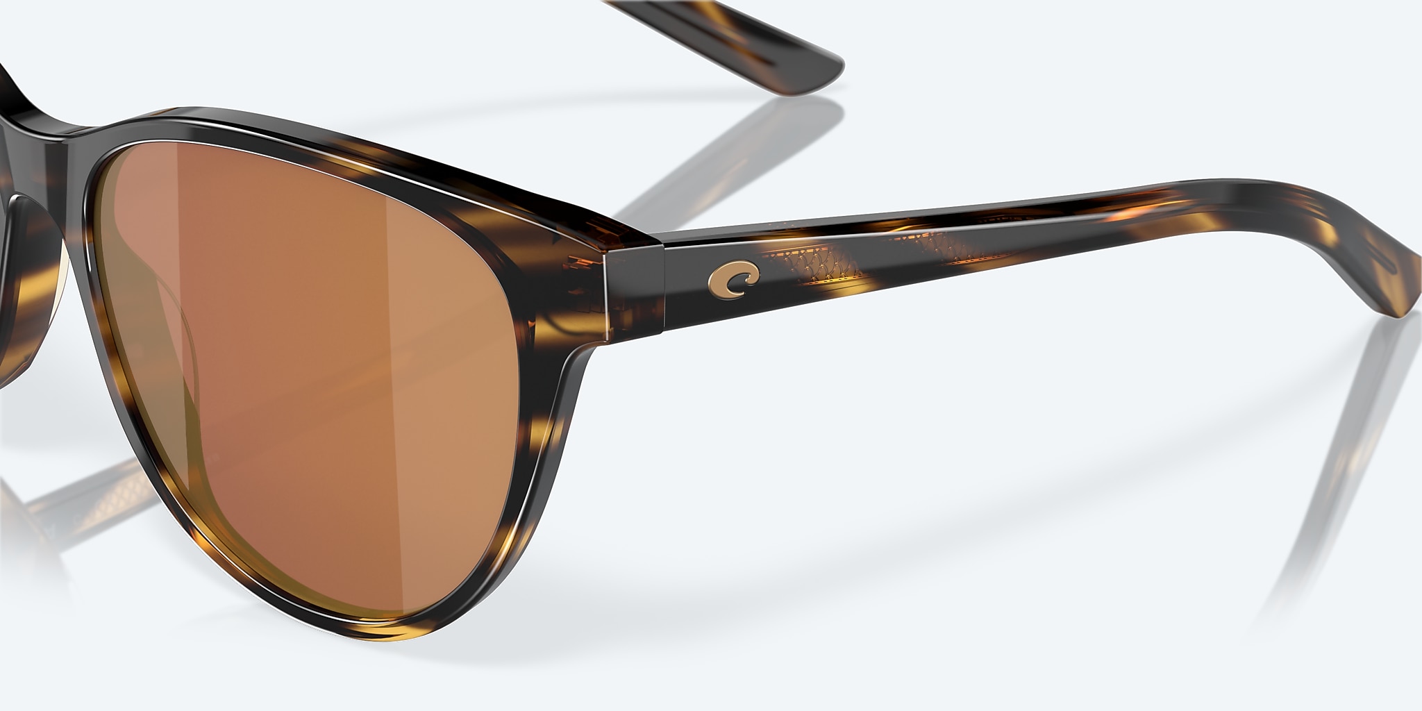 Sunglasses Costa Catherine M (57-17) with Gold Mirror lens and Tortoise frame Image 6 of 7 Sunglasses Costa Catherine M (57-17) with Gold Mirror lens and Tortoise frame Image 6 of 7