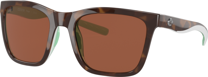 Costa Panga Sunglasses with Brown Tortoise Frame and Mint Accents Amazon.com: Costa Del Mar Womens Panga Square Sunglasses  main image 3