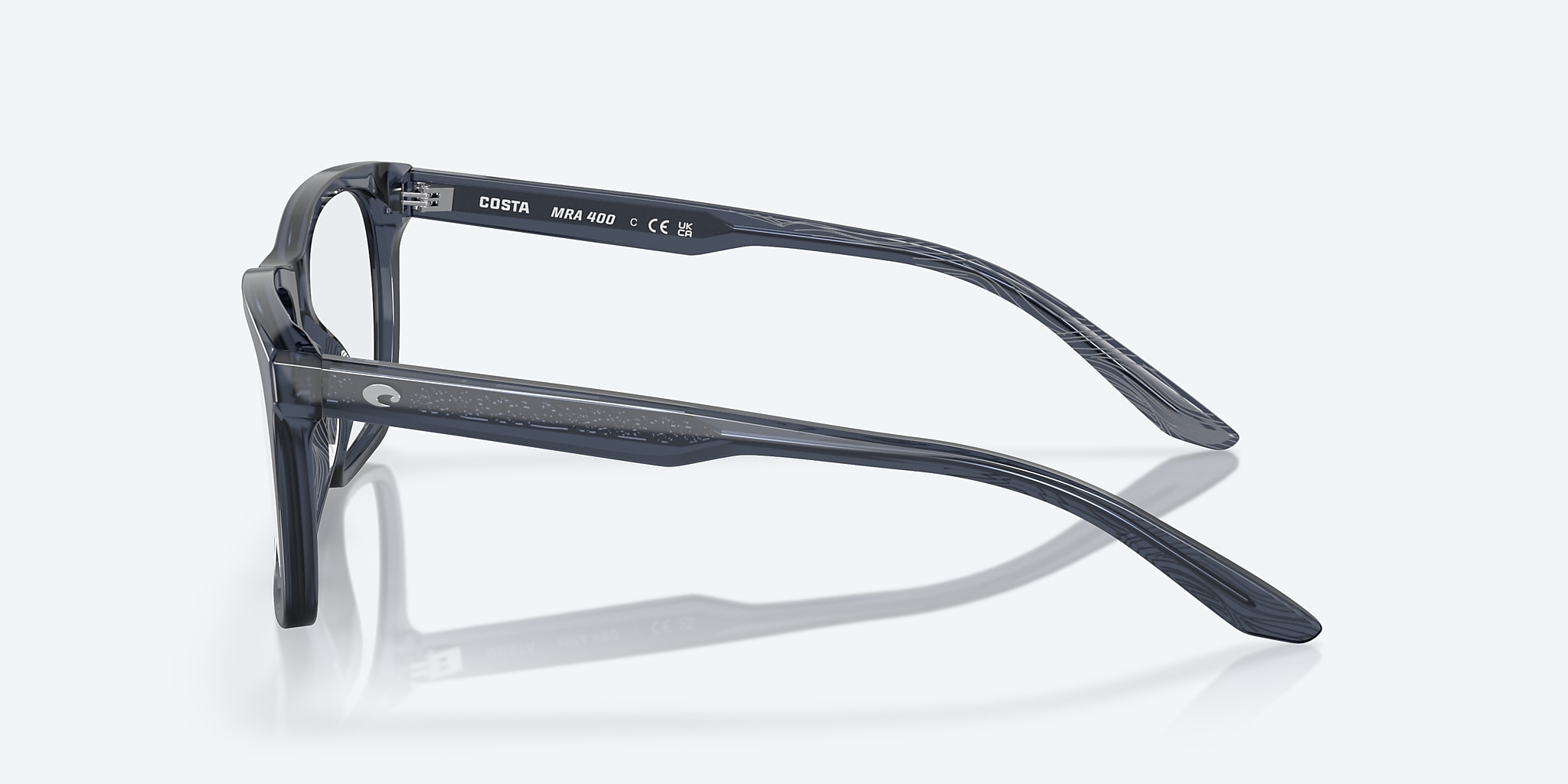 Eyeglasses Costa Mariana Trench 400 M (55-18) with DEMO LENS lens and Abyss Blue frame Image 3 of 7 Eyeglasses Costa Mariana Trench 400 M (55-18) with DEMO LENS lens and Abyss Blue frame Image 3 of 7