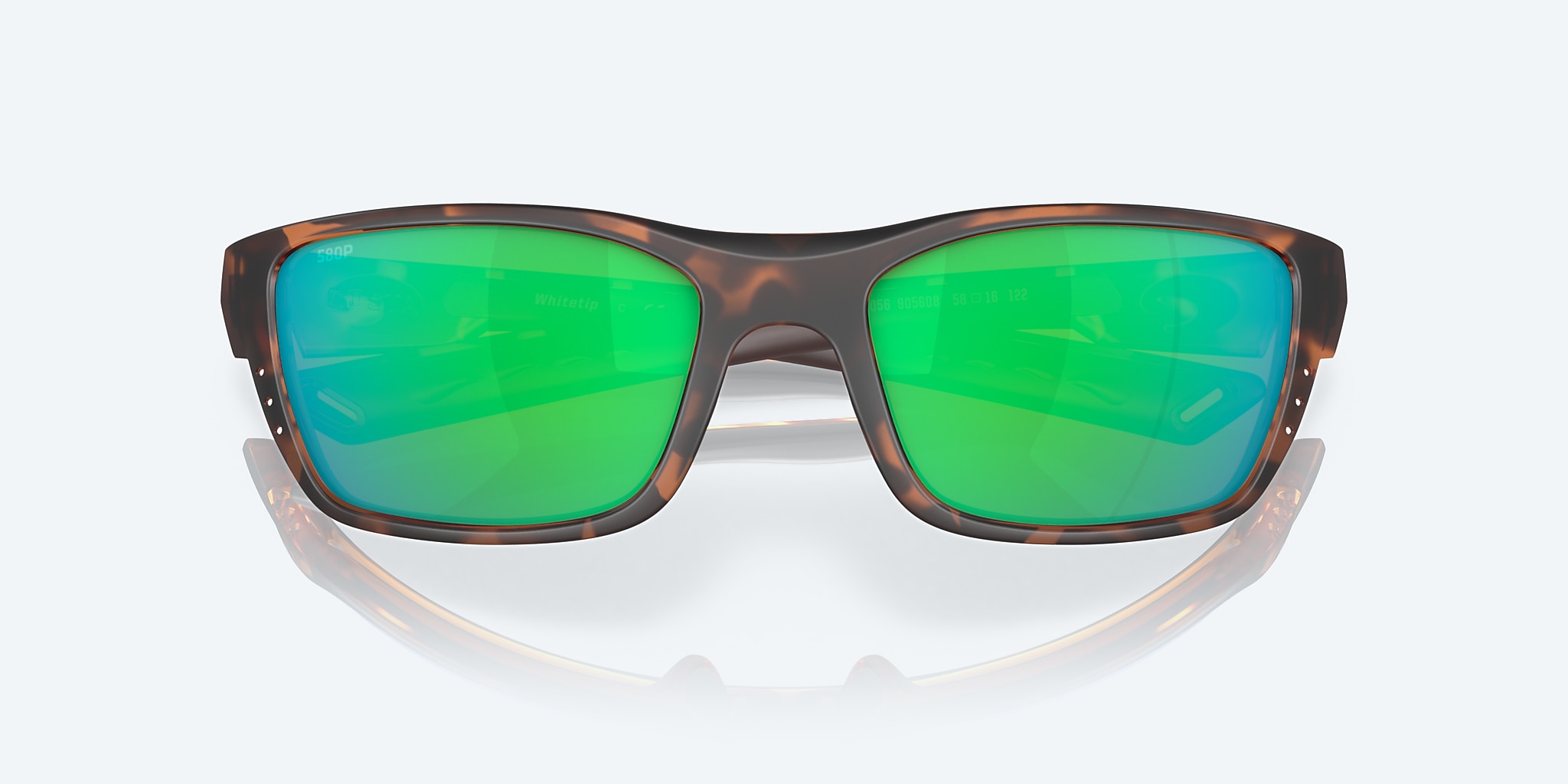 Sunglasses Costa Whitetip M (58-18) with Green Mirror lens and Retro Tortoise frame Image 5 of 7 Sunglasses Costa Whitetip M (58-18) with Green Mirror lens and Retro Tortoise frame Image 5 of 7