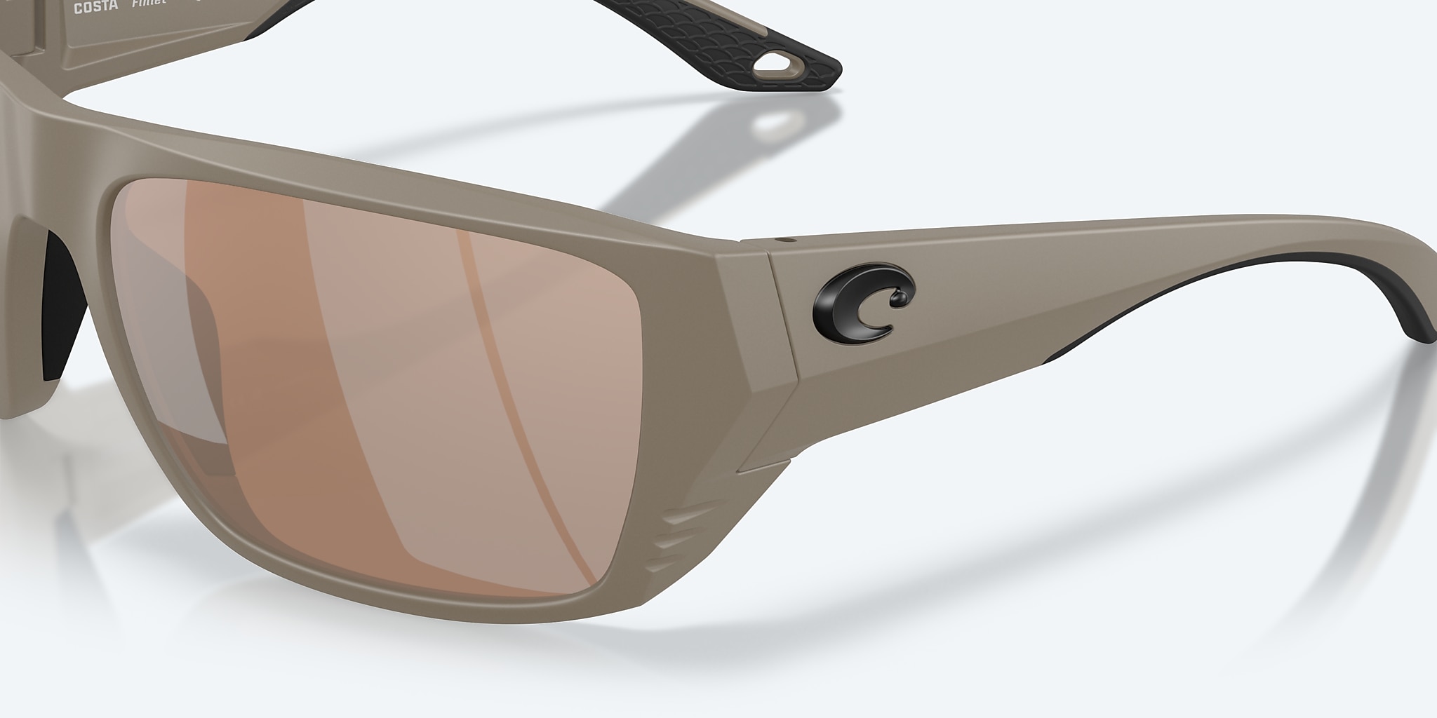 Lunettes de soleil Costa Finlet L (59-19) avec Miroir Argent et cuivre verre et Sable mat monture Image 6 de 7 Lunettes de soleil Costa Finlet L (59-19) avec Miroir Argent et cuivre verre et Sable mat monture Image 6 de 7