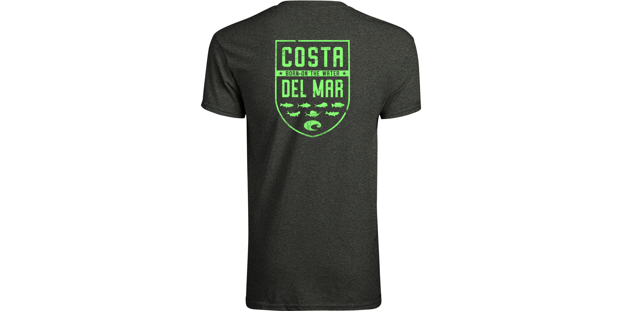 Costa Del Mar Men's Species Shield Short Sleeve T-Shirt – Regular Fit Athletic Shirt