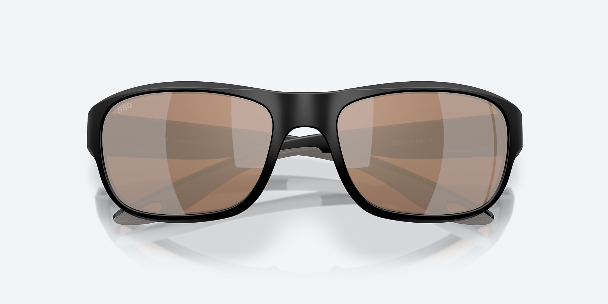 Sunglasses Costa Clipperton M (58-18) with Copper Silver Mirror lens and Matte Black frame Image 5 of 7 Sunglasses Costa Clipperton M (58-18) with Copper Silver Mirror lens and Matte Black frame Image 5 of 7