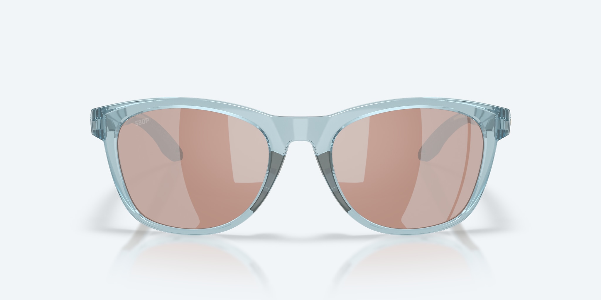 Sunglasses Costa Aleta L (54-19) with Copper Silver Mirror lens and Translucent Silt Blue frame Image 2 of 7