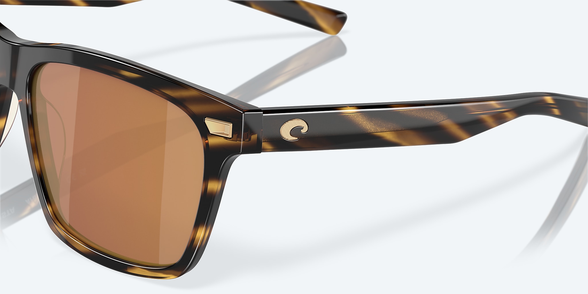 Sunglasses Costa Aransas L (58-16) with Gold Mirror lens and Tortoise frame Image 6 of 7 Sunglasses Costa Aransas L (58-16) with Gold Mirror lens and Tortoise frame Image 6 of 7