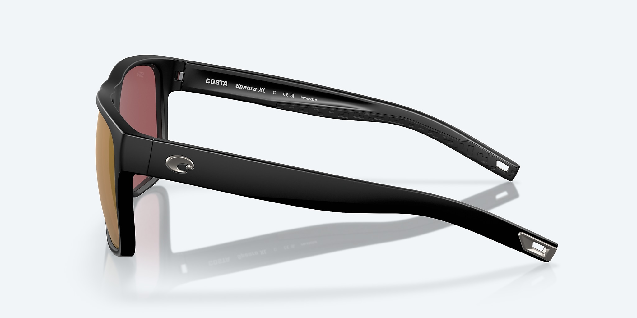Sunglasses Costa Spearo XL XXL (59-17) with Gold Mirror lens and Matte Black frame Image 3 of 7 Sunglasses Costa Spearo XL XXL (59-17) with Gold Mirror lens and Matte Black frame Image 3 of 7