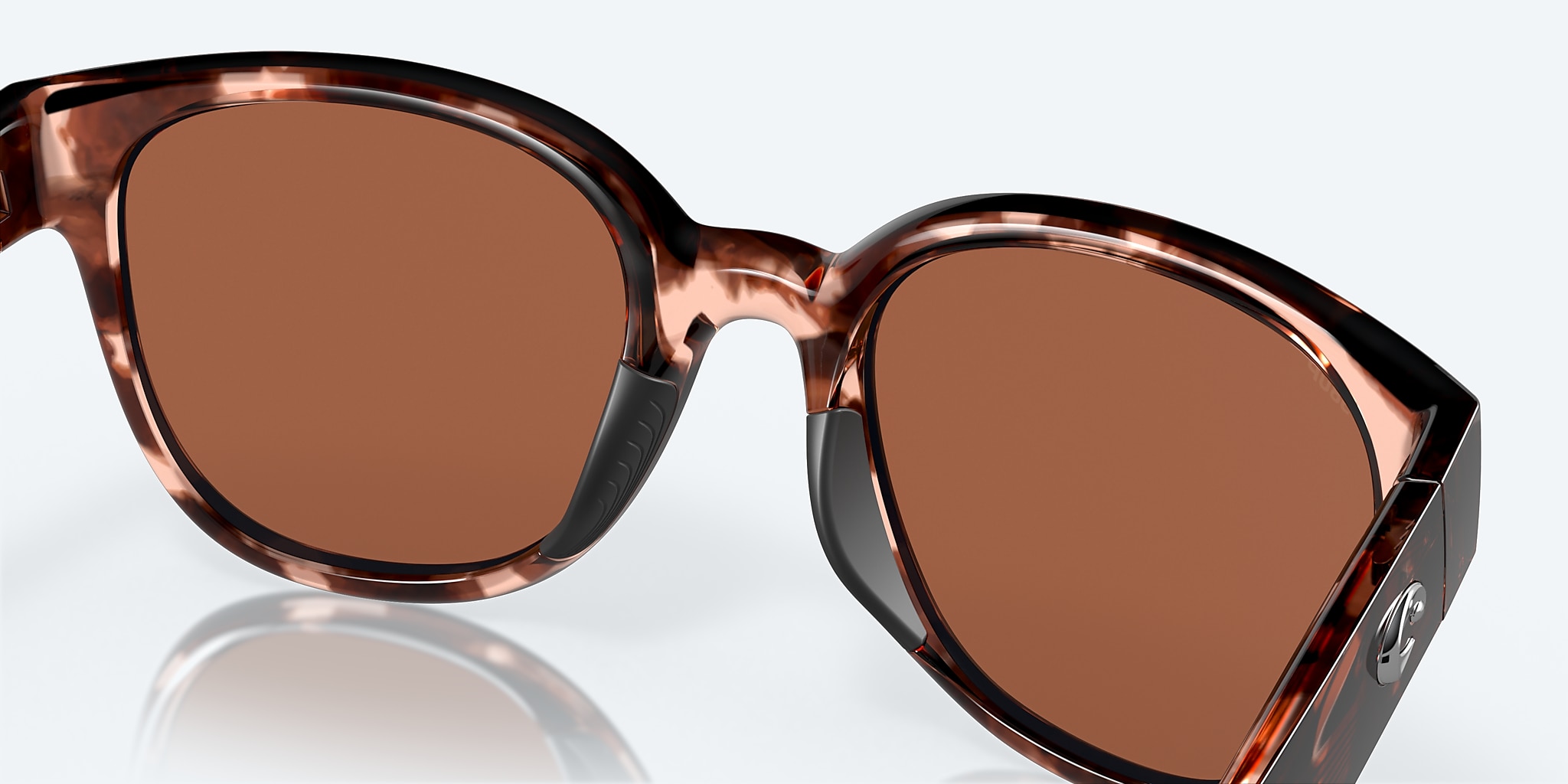 Gafas de sol Costa Salina XL (53-20) con Espejo plateado y cobrizo lente y Coral y tortuga montura Imagen 7 de 7 Gafas de sol Costa Salina XL (53-20) con Espejo plateado y cobrizo lente y Coral y tortuga montura Imagen 7 de 7