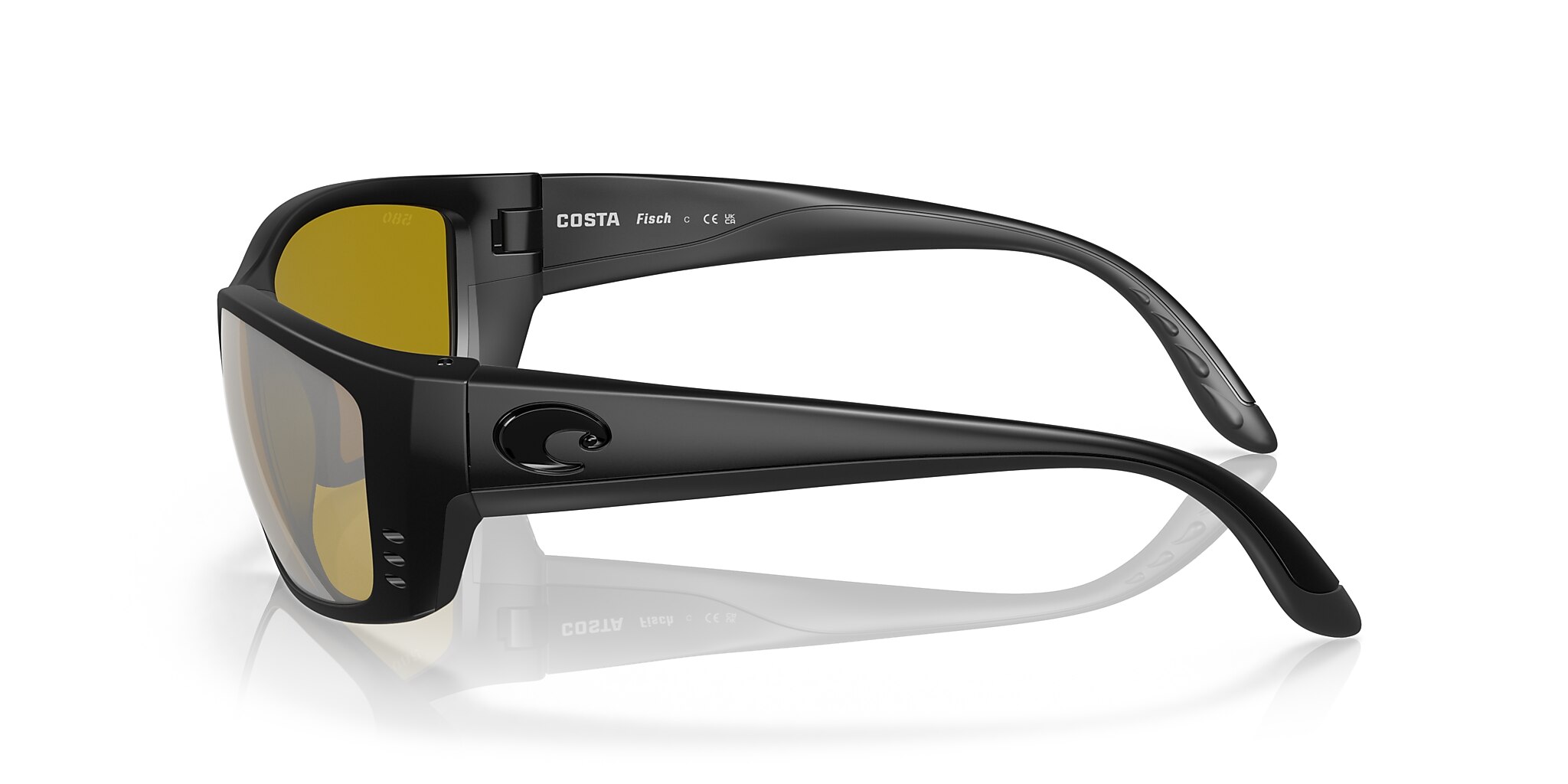 Costa Fisch XL (64-17) with Sunrise Silver Mirror lenses and