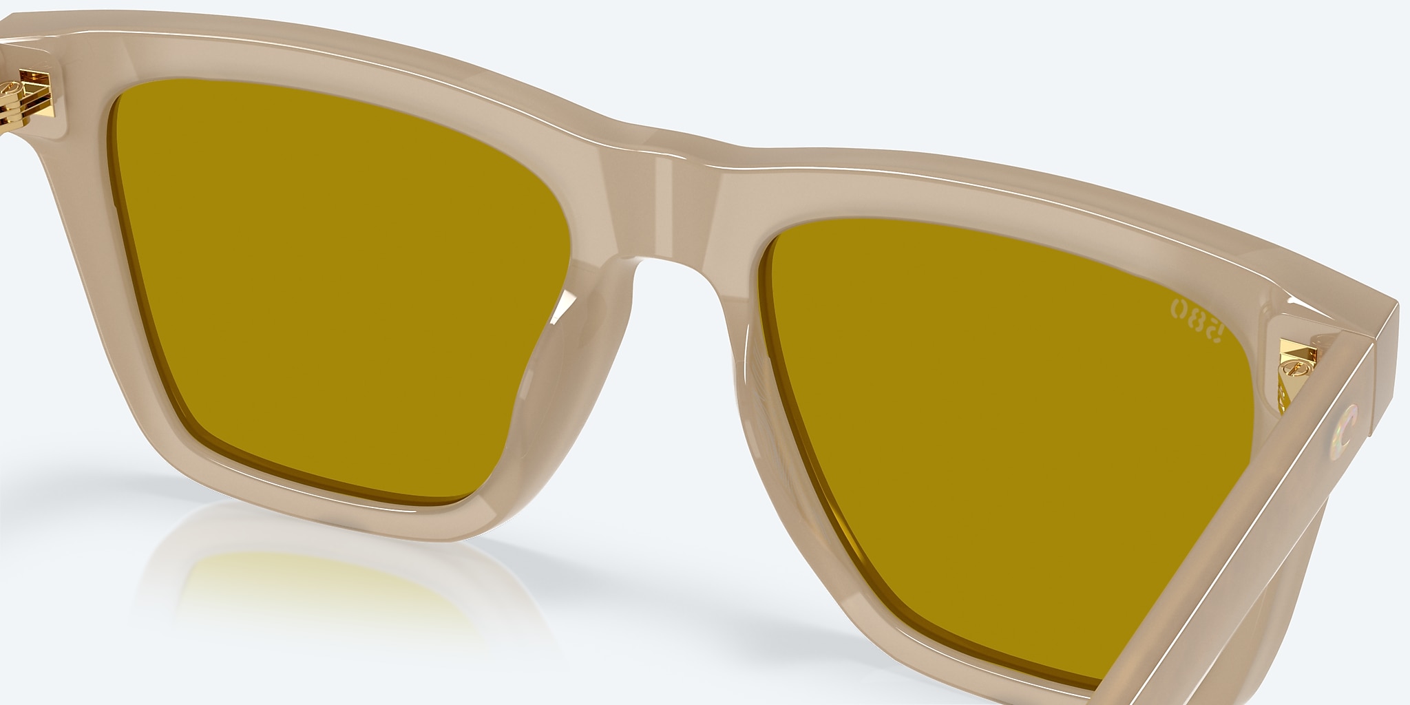 Sunglasses Costa Keramas L (54-19) with Sunrise Silver Mirror lens and Sea Foam frame Image 7 of 7 Sunglasses Costa Keramas L (54-19) with Sunrise Silver Mirror lens and Sea Foam frame Image 7 of 7