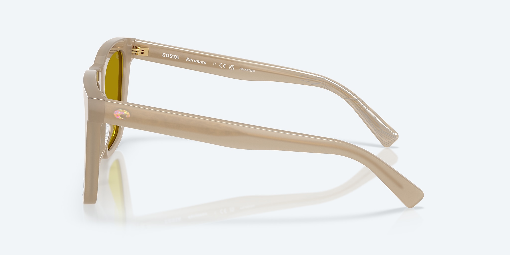 Sunglasses Costa Keramas L (54-19) with Sunrise Silver Mirror lens and Sea Foam frame Image 3 of 7 Sunglasses Costa Keramas L (54-19) with Sunrise Silver Mirror lens and Sea Foam frame Image 3 of 7
