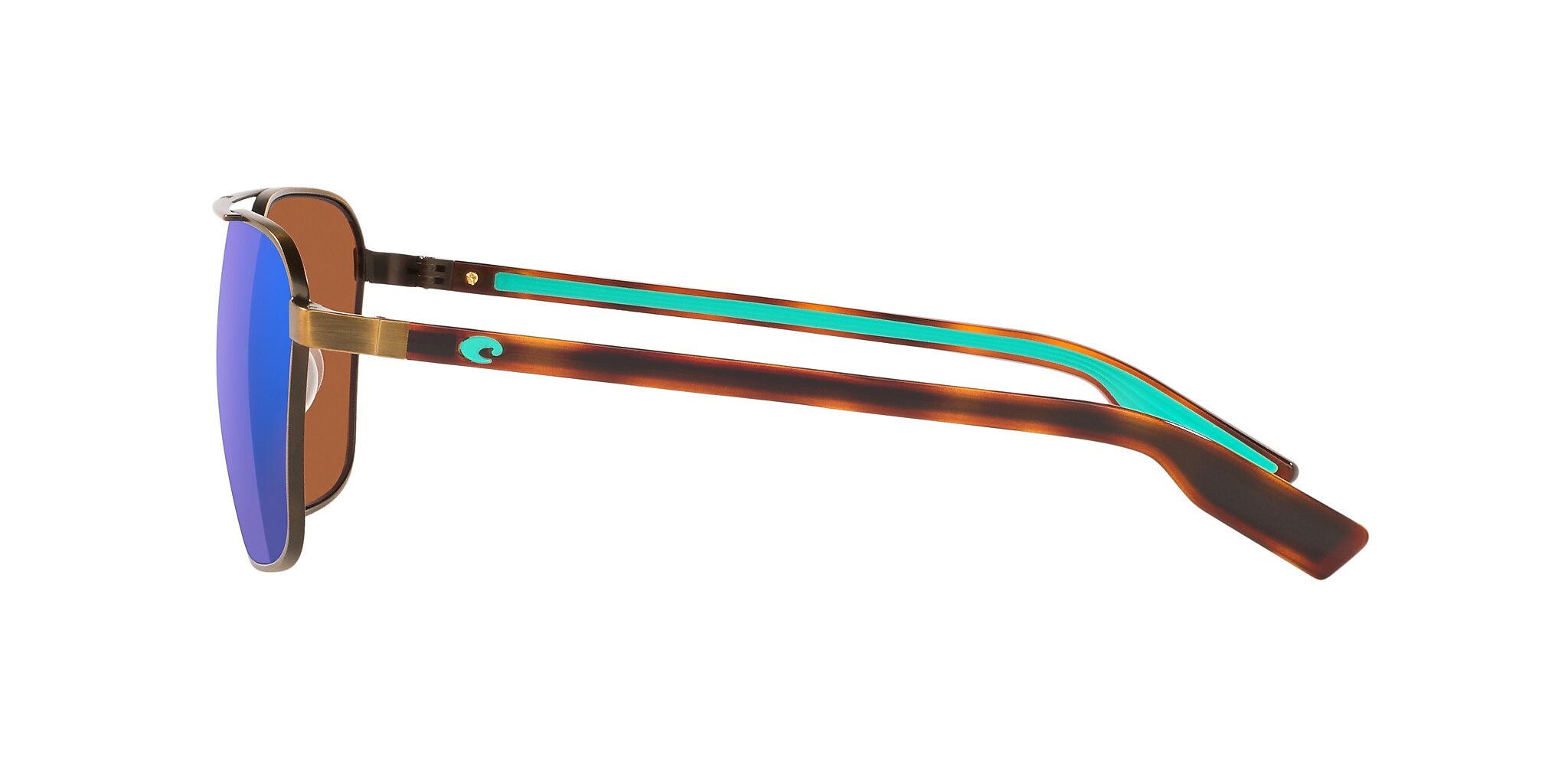 Costa Wader XL (58-16) with Green Mirror lenses and Antique Gold