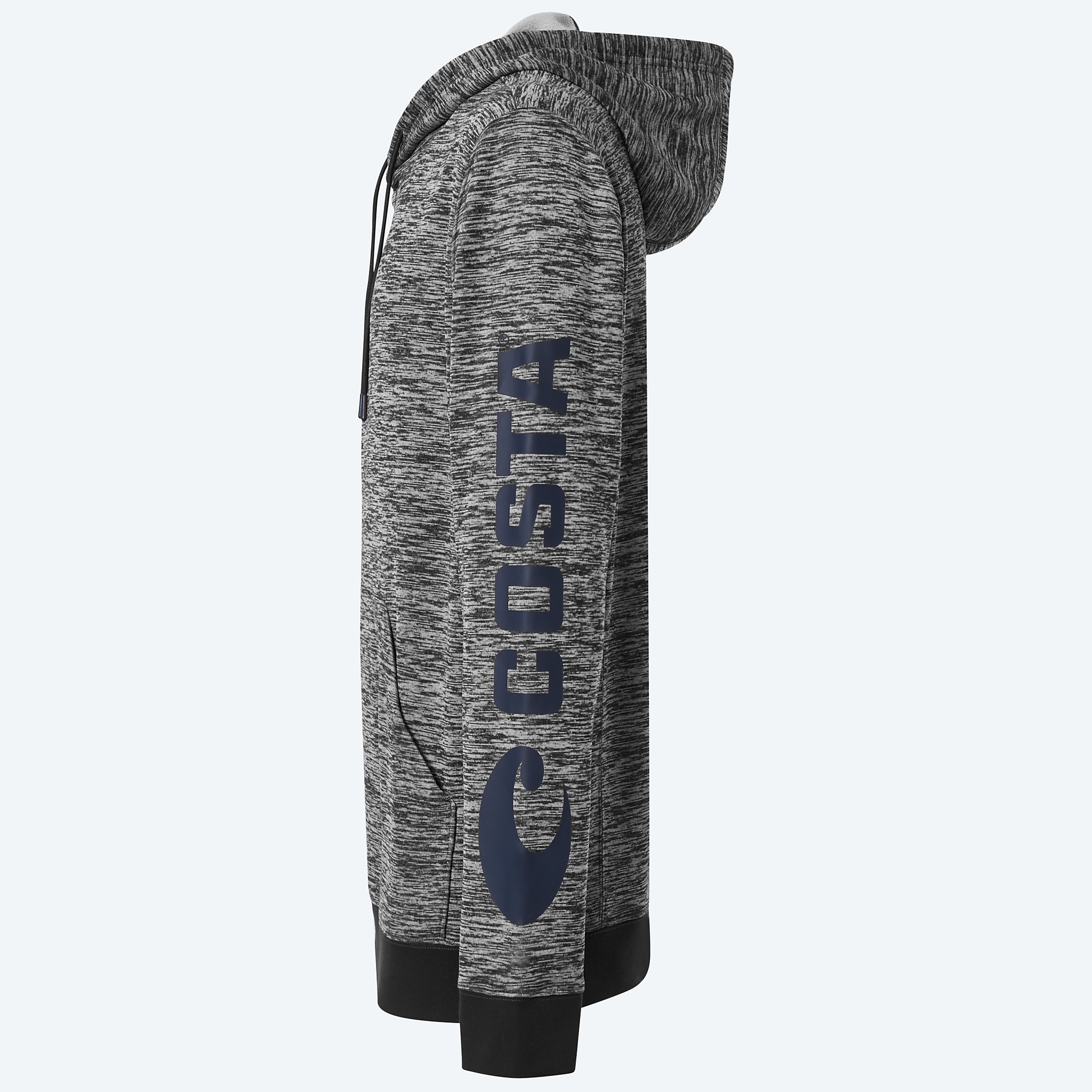 Apparel Black Heather Costa Tech Fleece Hoody Image 3 of 3 Apparel Black Heather Costa Tech Fleece Hoody Image 3 of 3