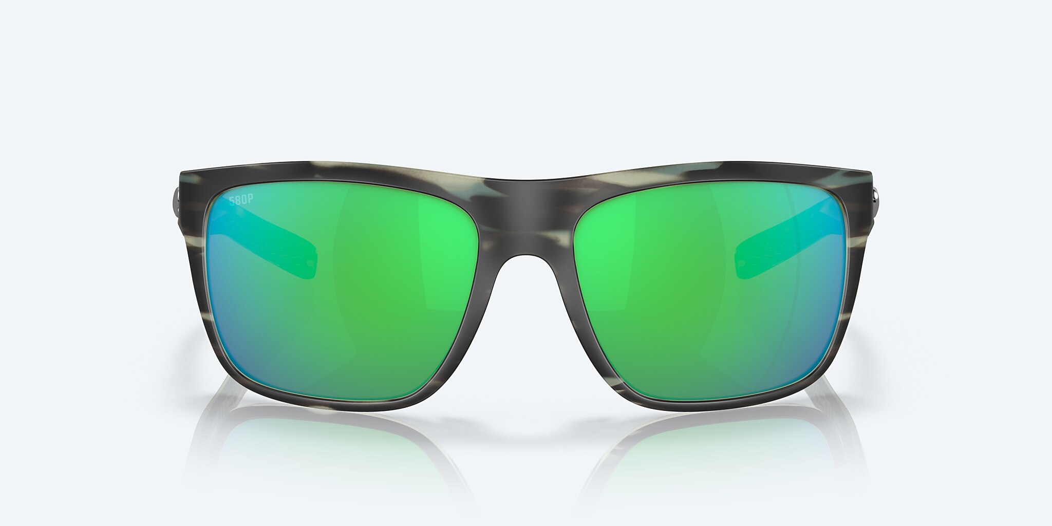 Sunglasses Costa Broadbill L (60-16) with Green Mirror lens and Matte Reef frame Image 2 of 7
