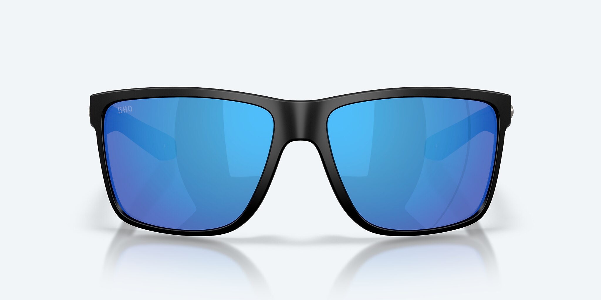 Sunglasses Costa Broadbill II XL XXL (62-15) with Blue Mirror lens and Matte Black frame Image 2 of 8