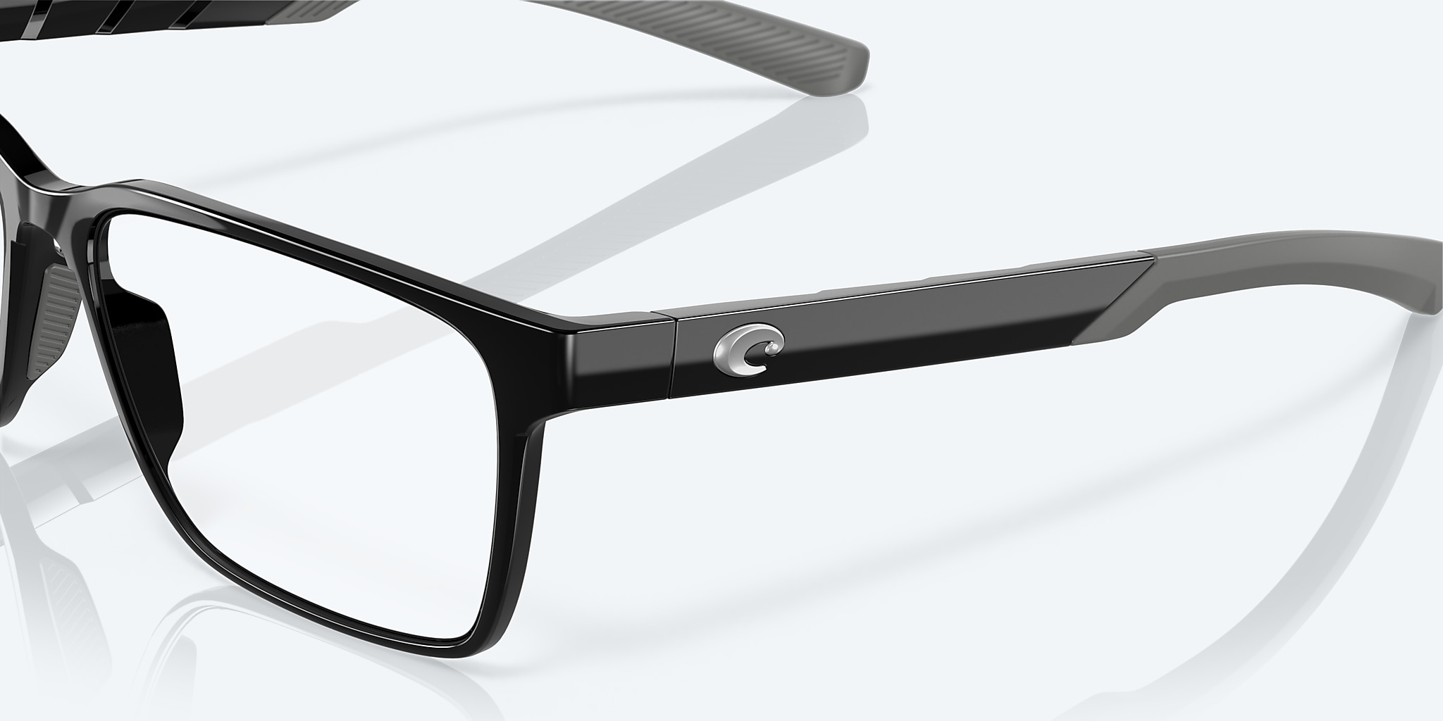 Eyeglasses Costa Ocean Ridge 710 XL (56-16) with DEMO LENS lens and Black frame Image 6 of 7 Eyeglasses Costa Ocean Ridge 710 XL (56-16) with DEMO LENS lens and Black frame Image 6 of 7